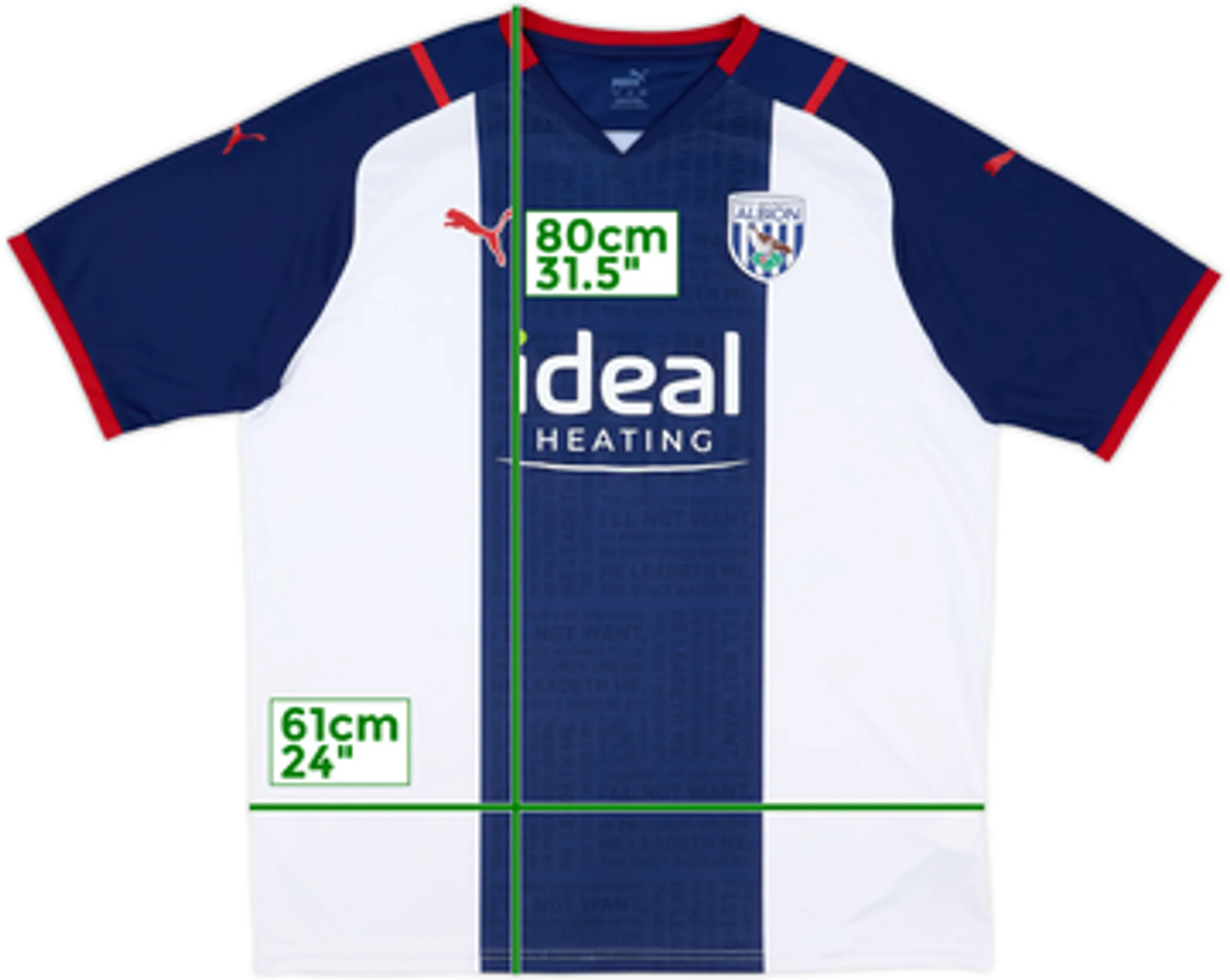 Puma West Bromwich Albion Mens SS Home Shirt 2021/22