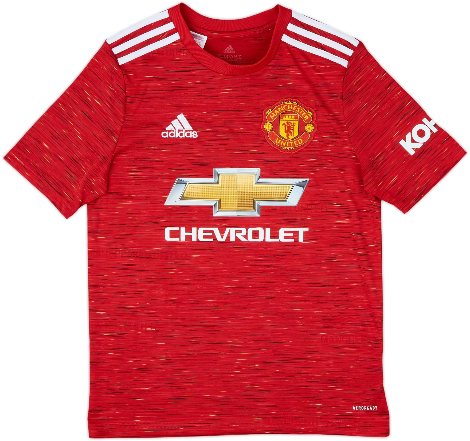 adidas Manchester United Boys SS Home Shirt 2020/21