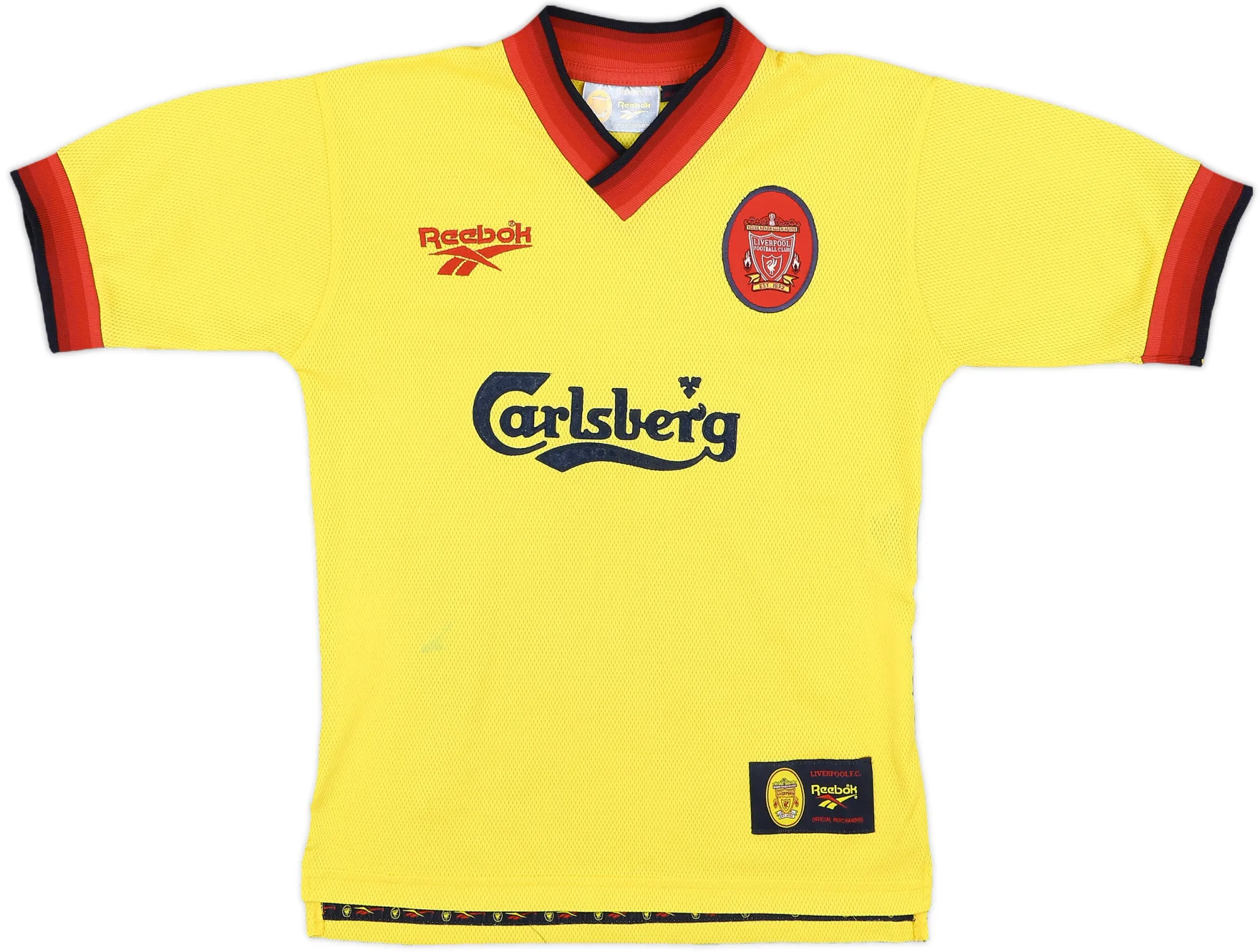 Reebok Liverpool Boys SS Away Shirt 1997/99