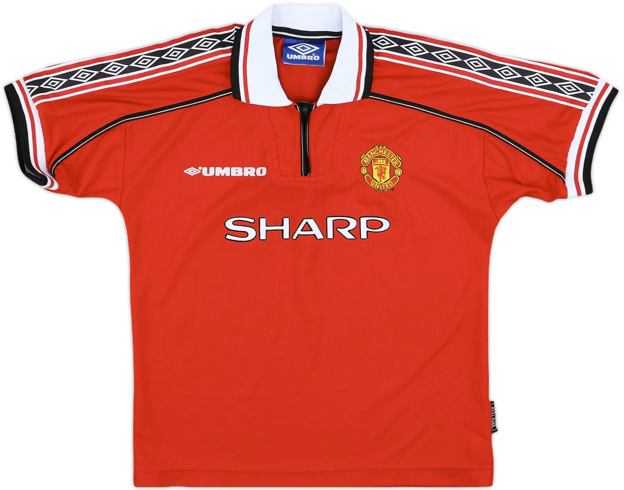 Umbro Manchester United Boys SS Home Shirt 1998/00