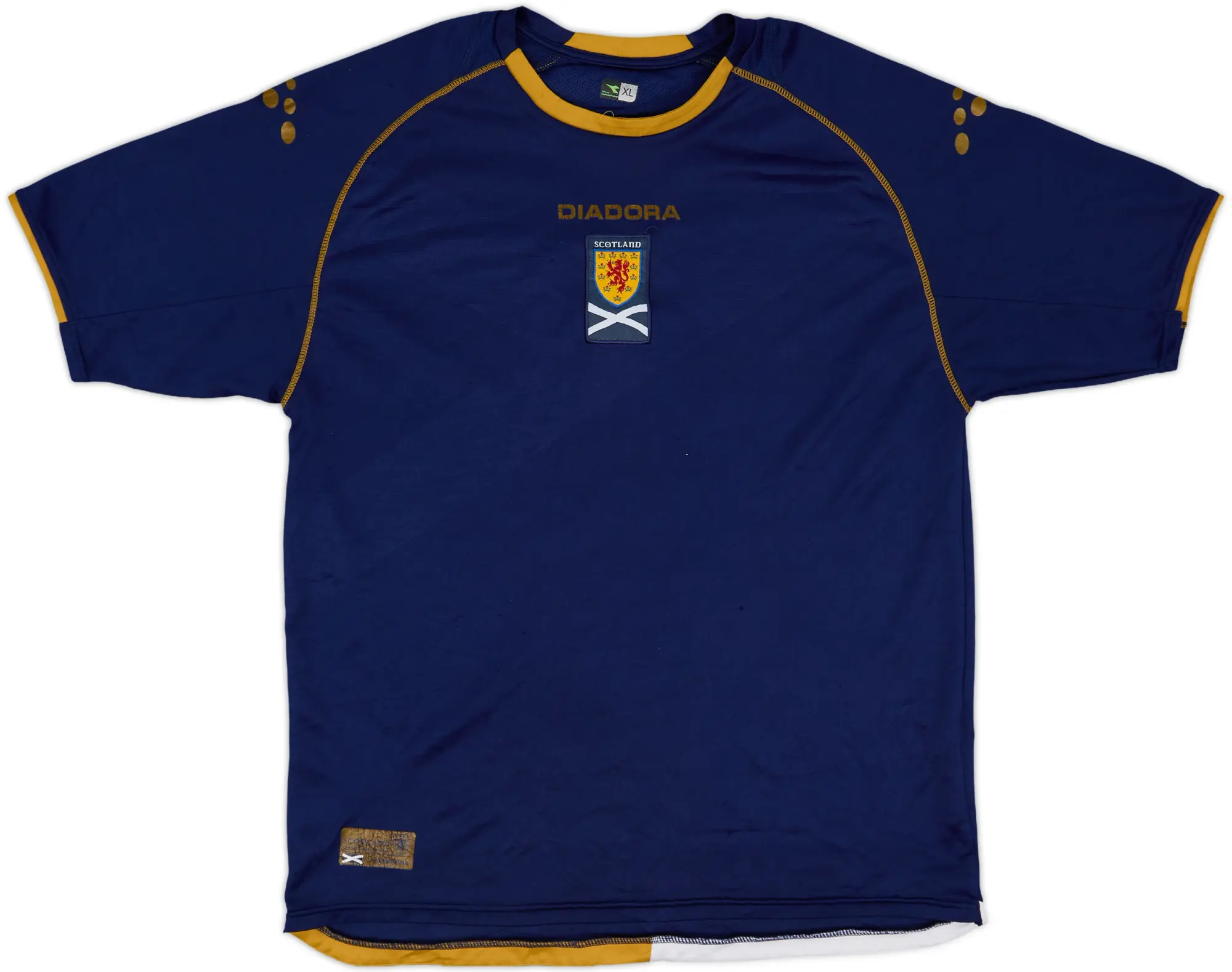 Diadora Scotland Mens SS Home Shirt 2007
