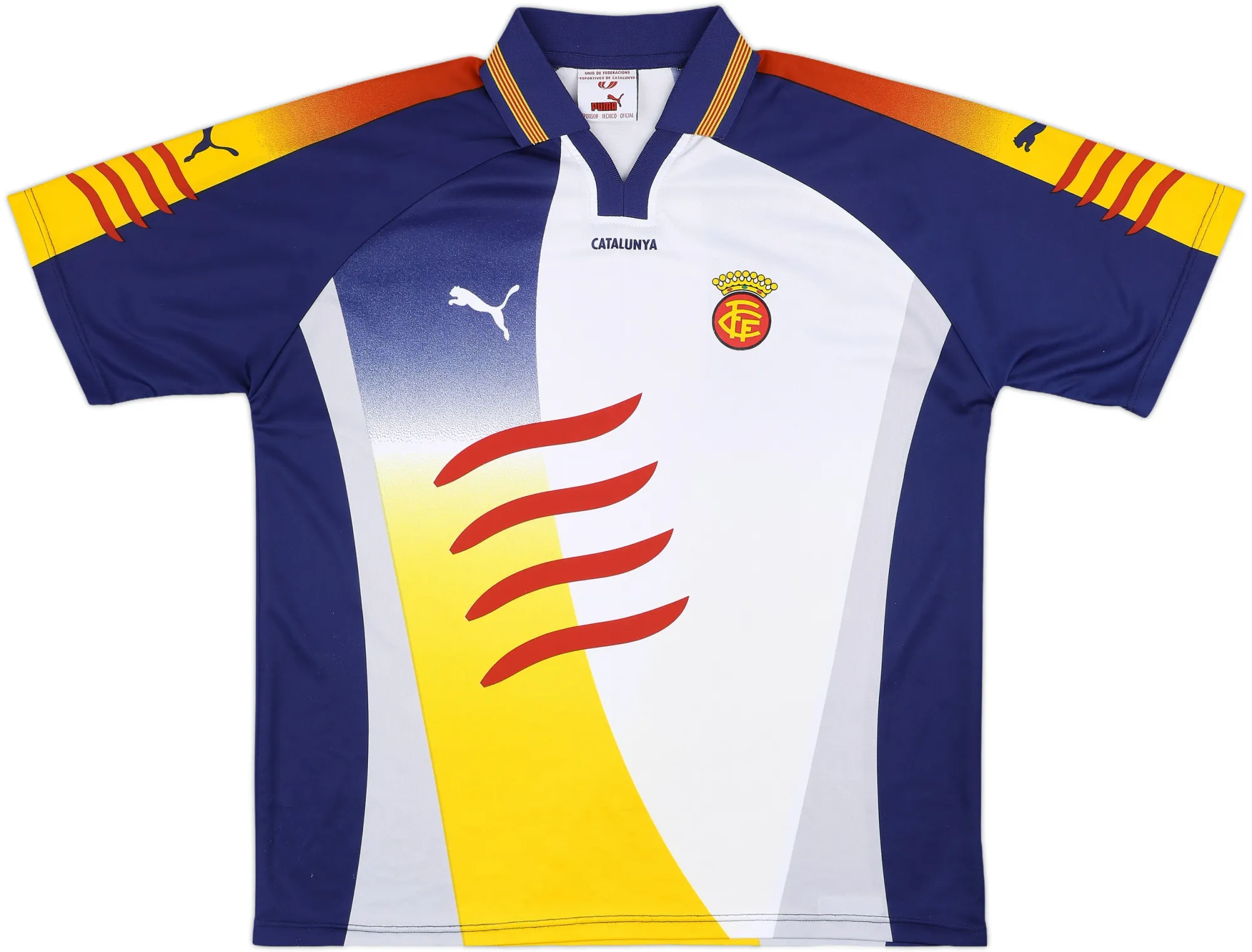 Puma Catalunya Mens SS Home Shirt 2002