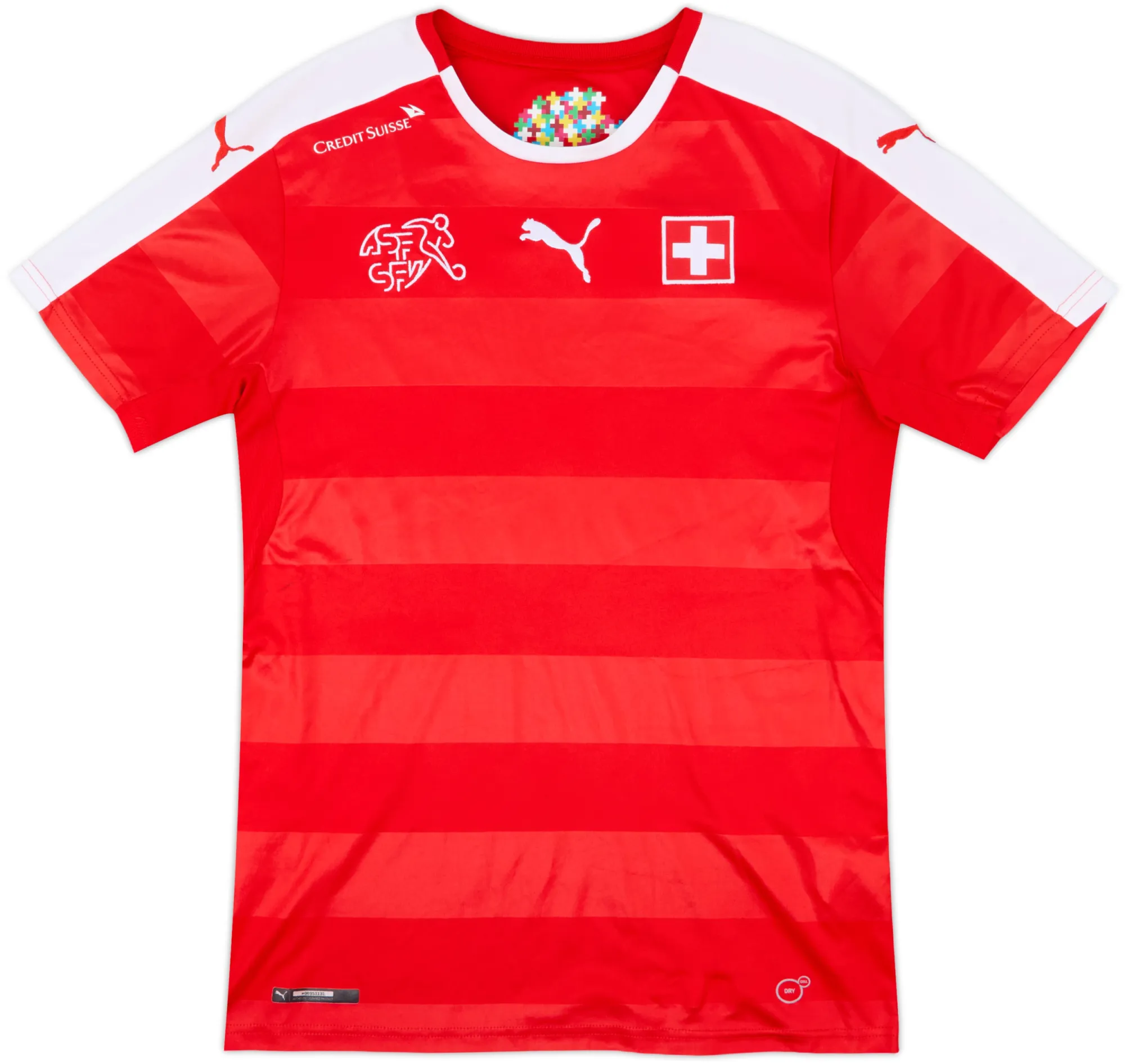 Puma Switzerland Mens SS Home Shirt 2016
