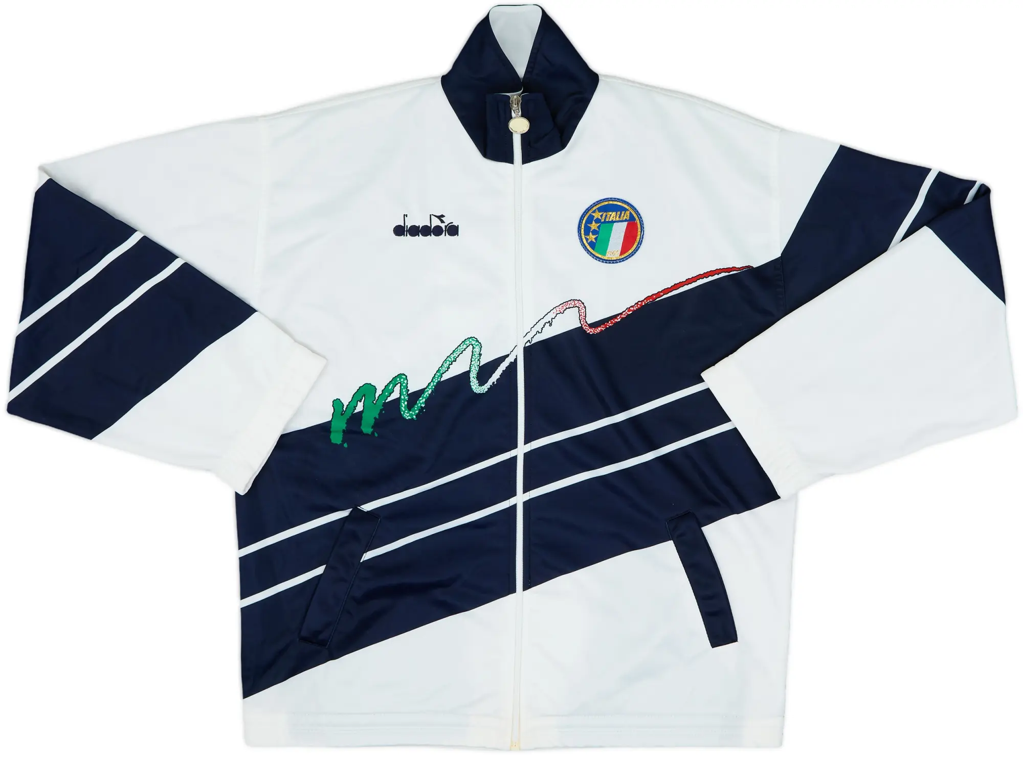 1990 Italy Diadora Track Jacket - 8/10 - (XL)