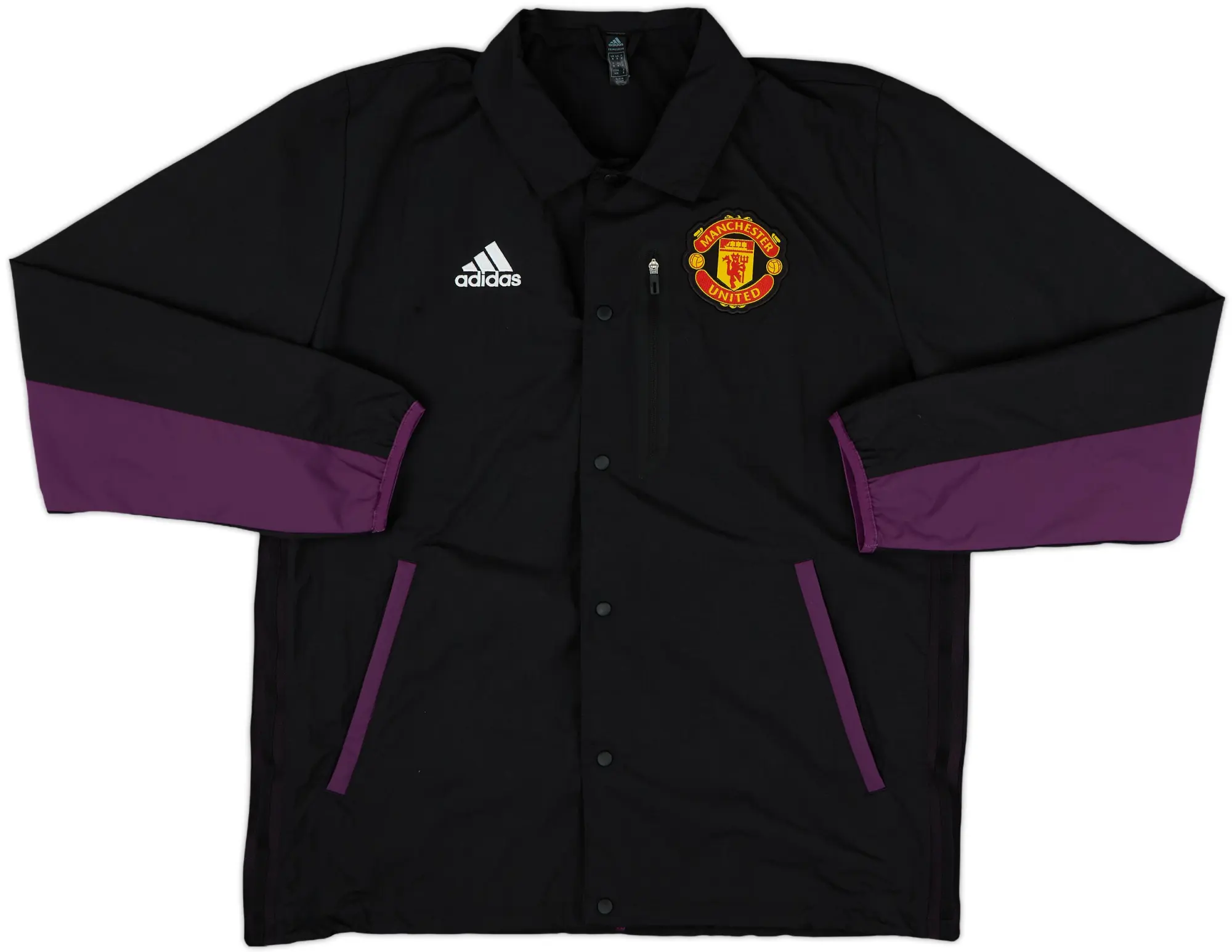 2021-22 Manchester United adidas Coach Jacket - 8/10 - (M)