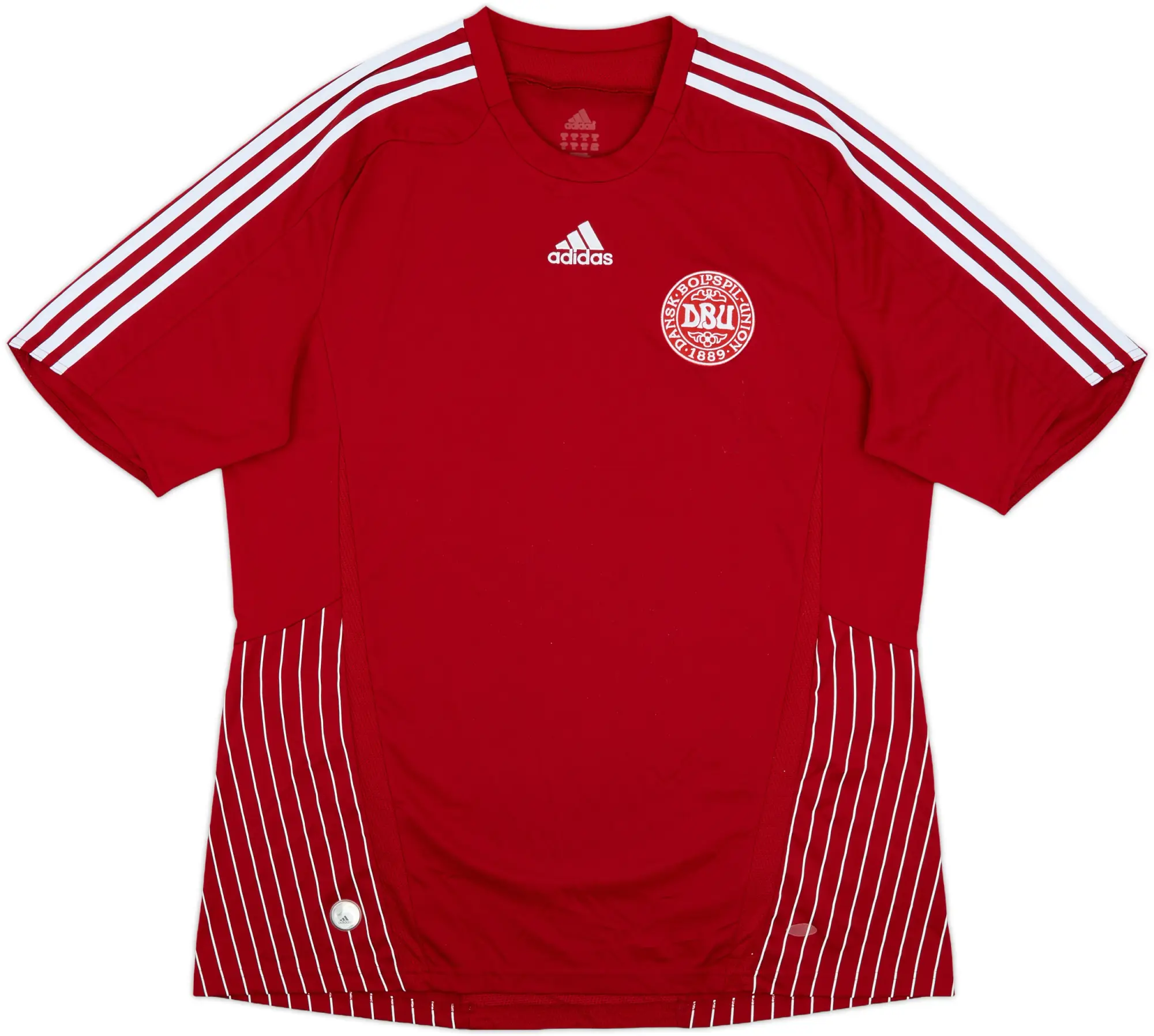 adidas Denmark Mens SS Home Shirt 2007