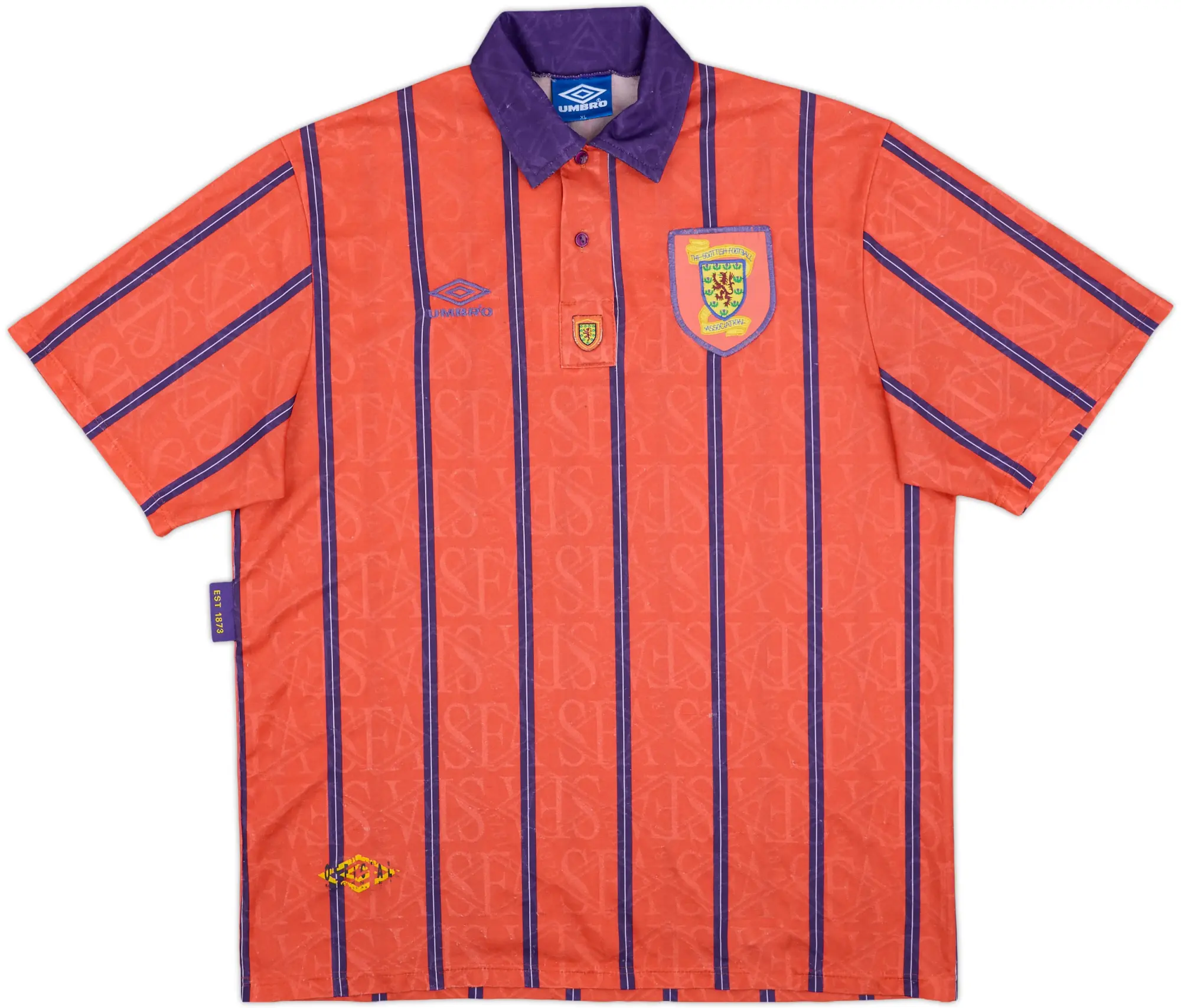 Umbro Scotland Mens SS Away Shirt 1993