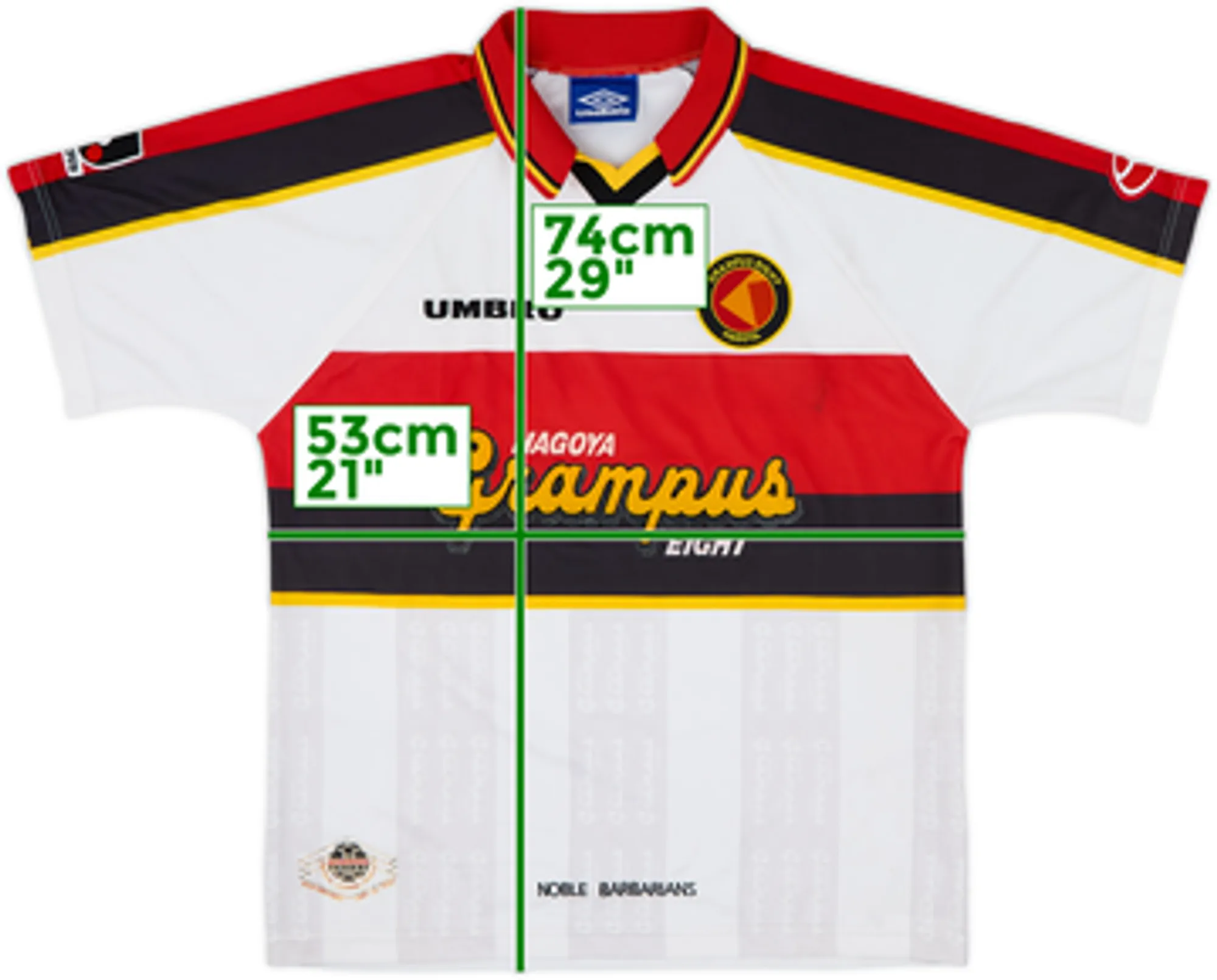 Umbro Nagoya Grampus Mens SS Away Shirt 1997/98