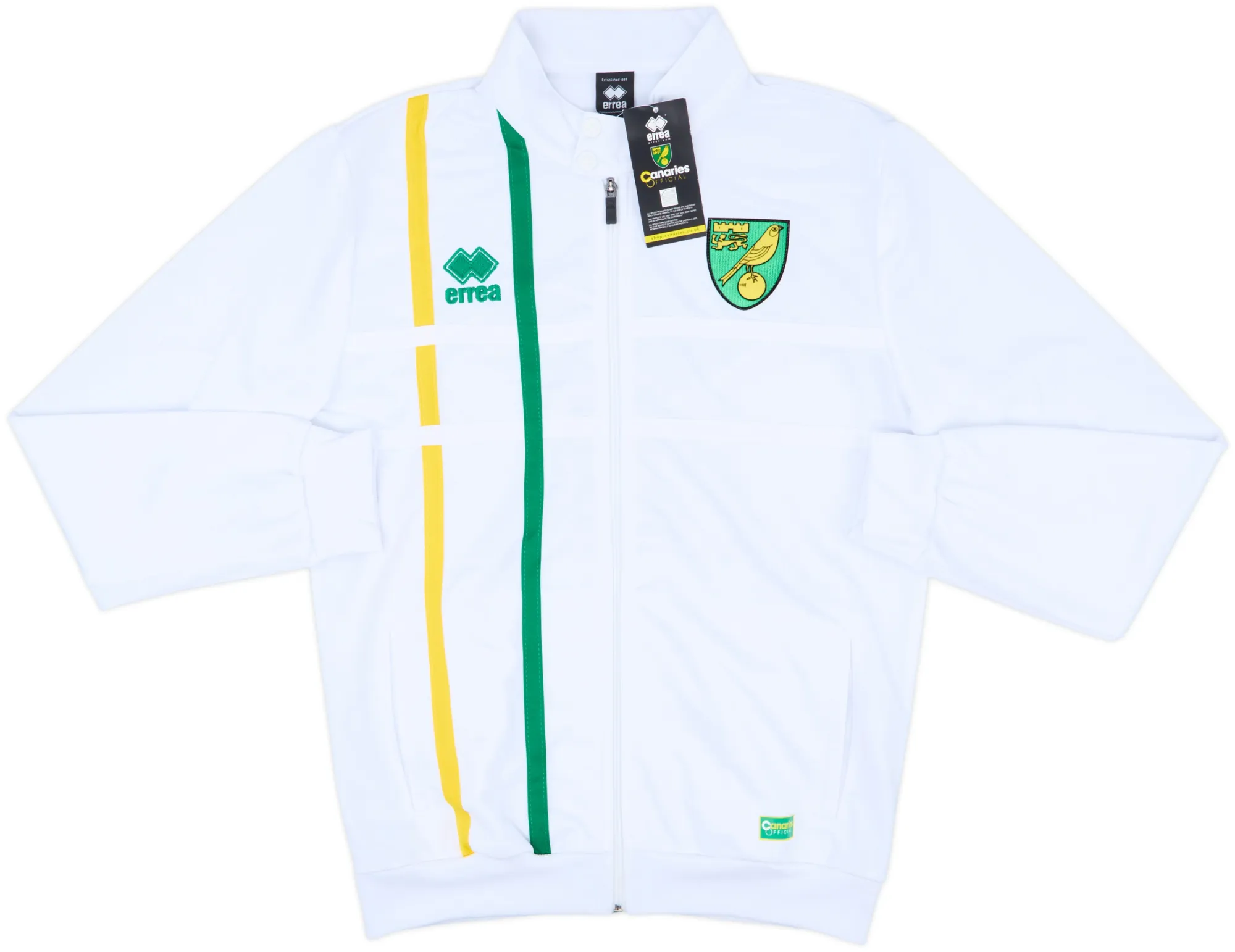 Errea Norwich City Mens SS Home Shirt 2016/17