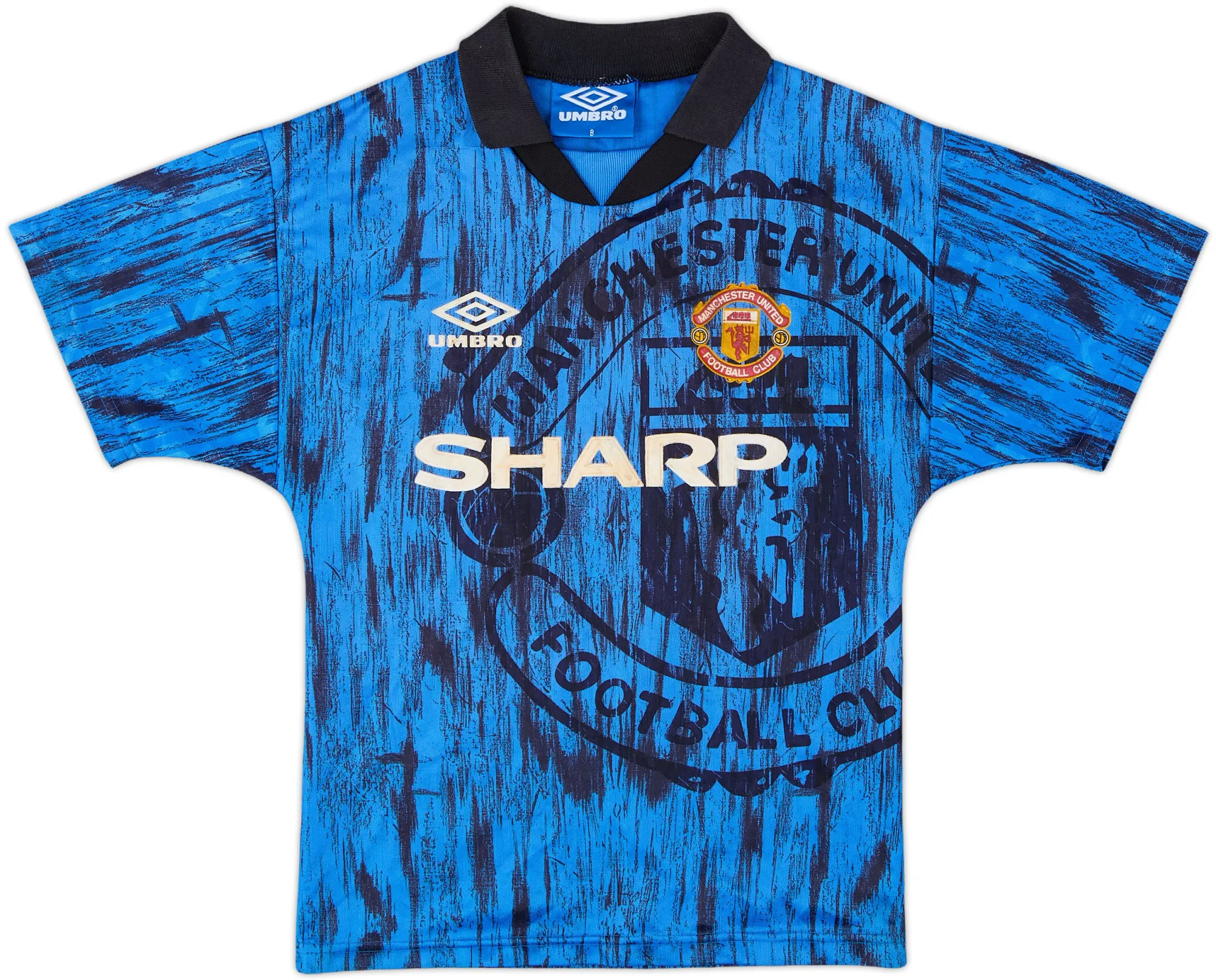 Umbro Manchester United Boys SS Away Shirt 1992/93