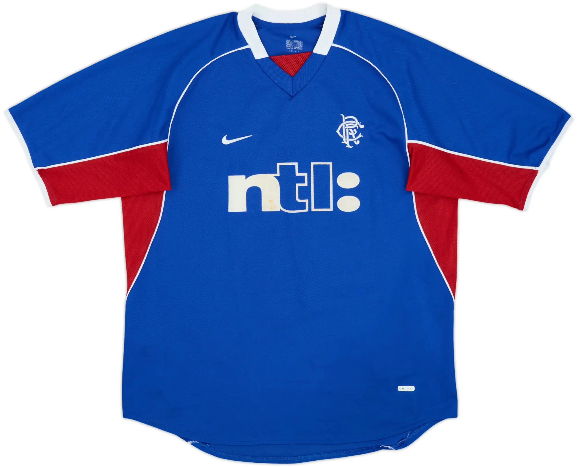 Nike Rangers Mens SS Home Shirt 2001/02