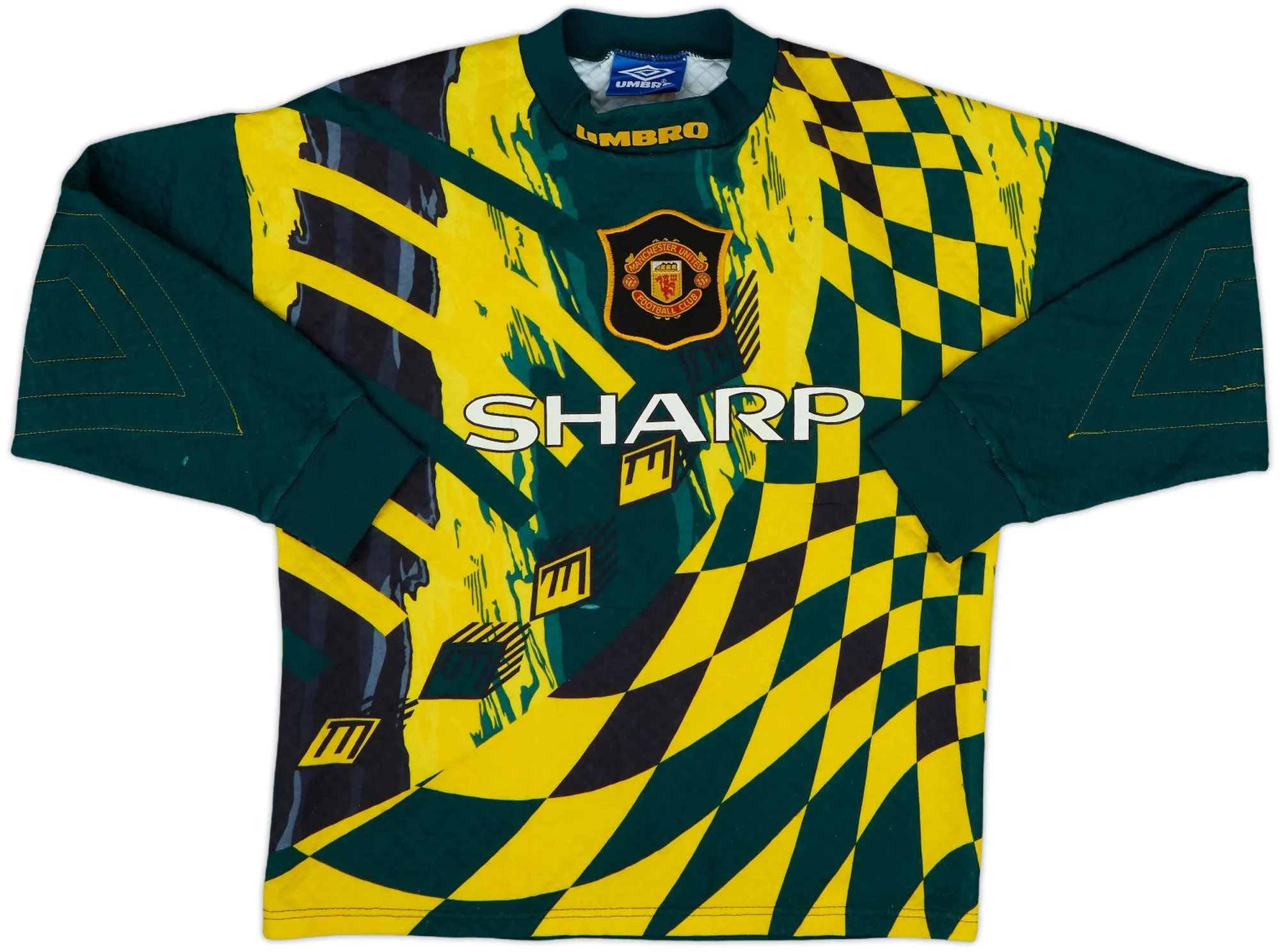 Umbro Manchester United Mens LS Goalkeeper Home Shirt 1994/96