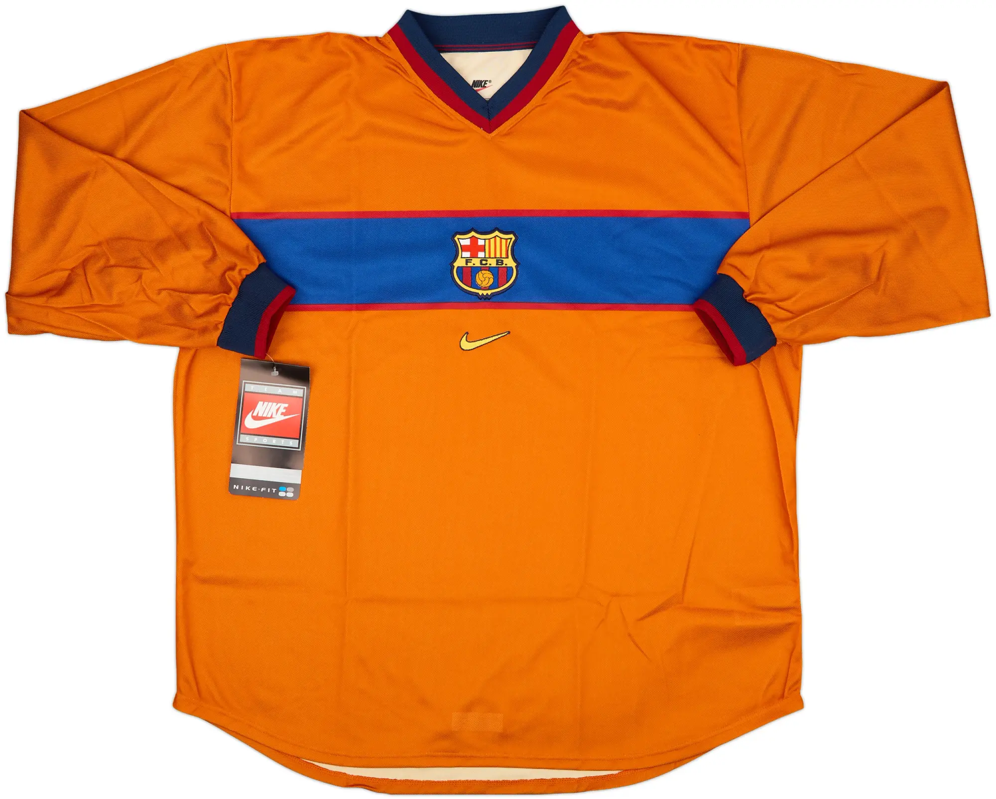 Nike Barcelona Mens LS Player Issue Third Shirt 1998/00