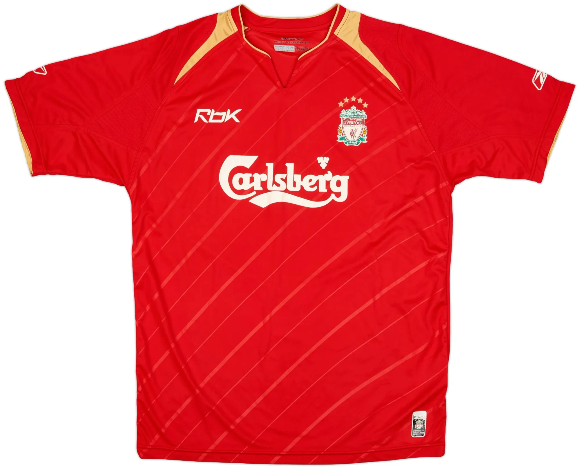 Reebok Liverpool Mens SS Home Shirt 2005/06