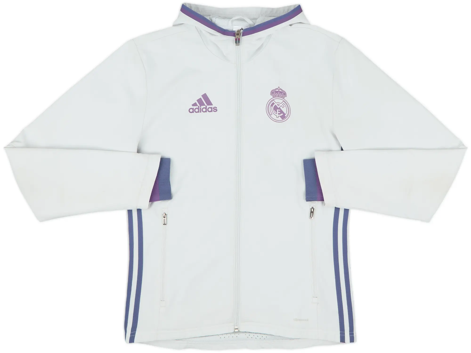 2016-17 Real Madrid adidas Hooded Track Jacket - 6/10 - (XS)