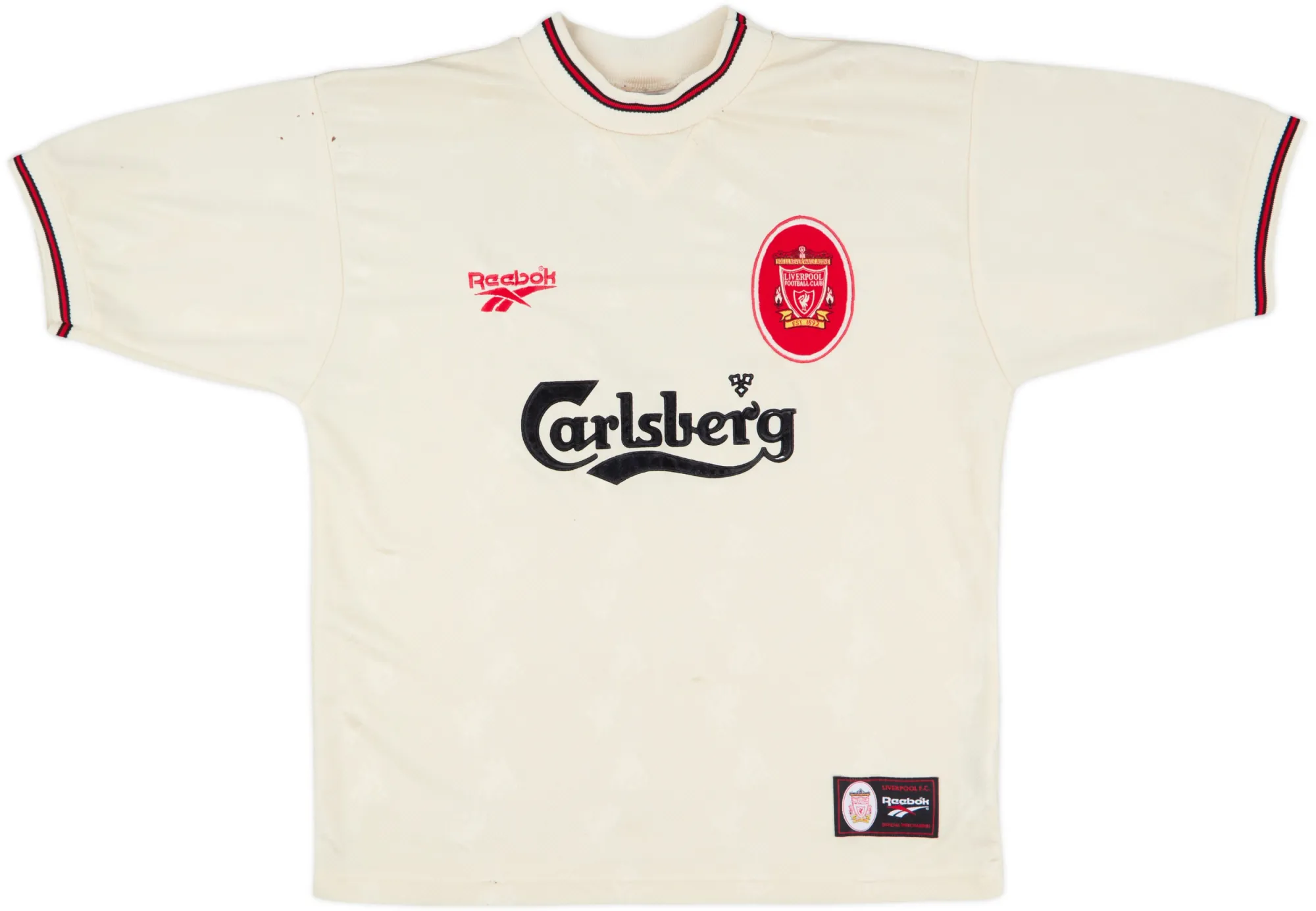 Reebok Liverpool Mens SS Away Shirt 1996/97