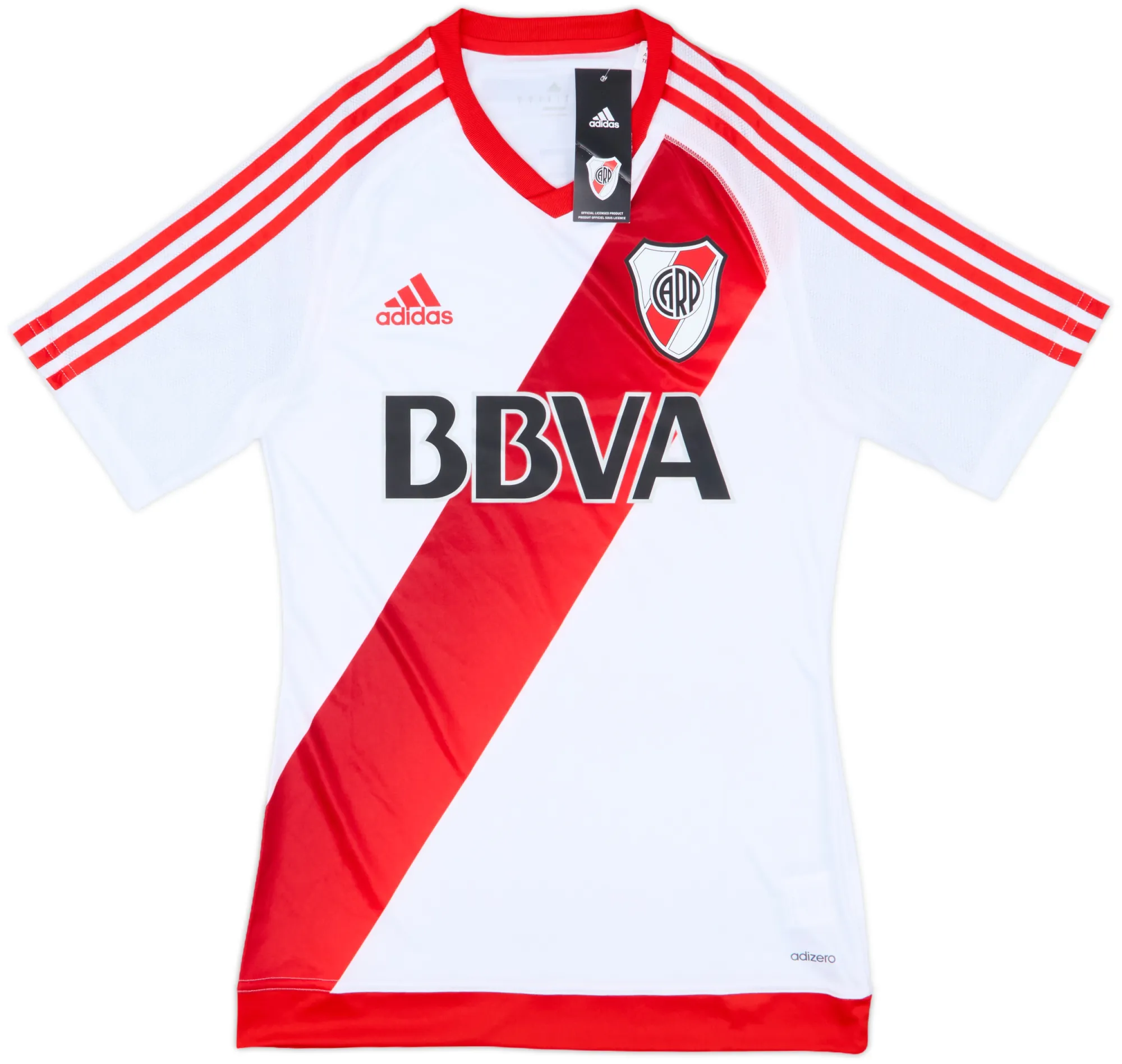 adidas River Plate Mens SS Player Issue Home Shirt 2016/17