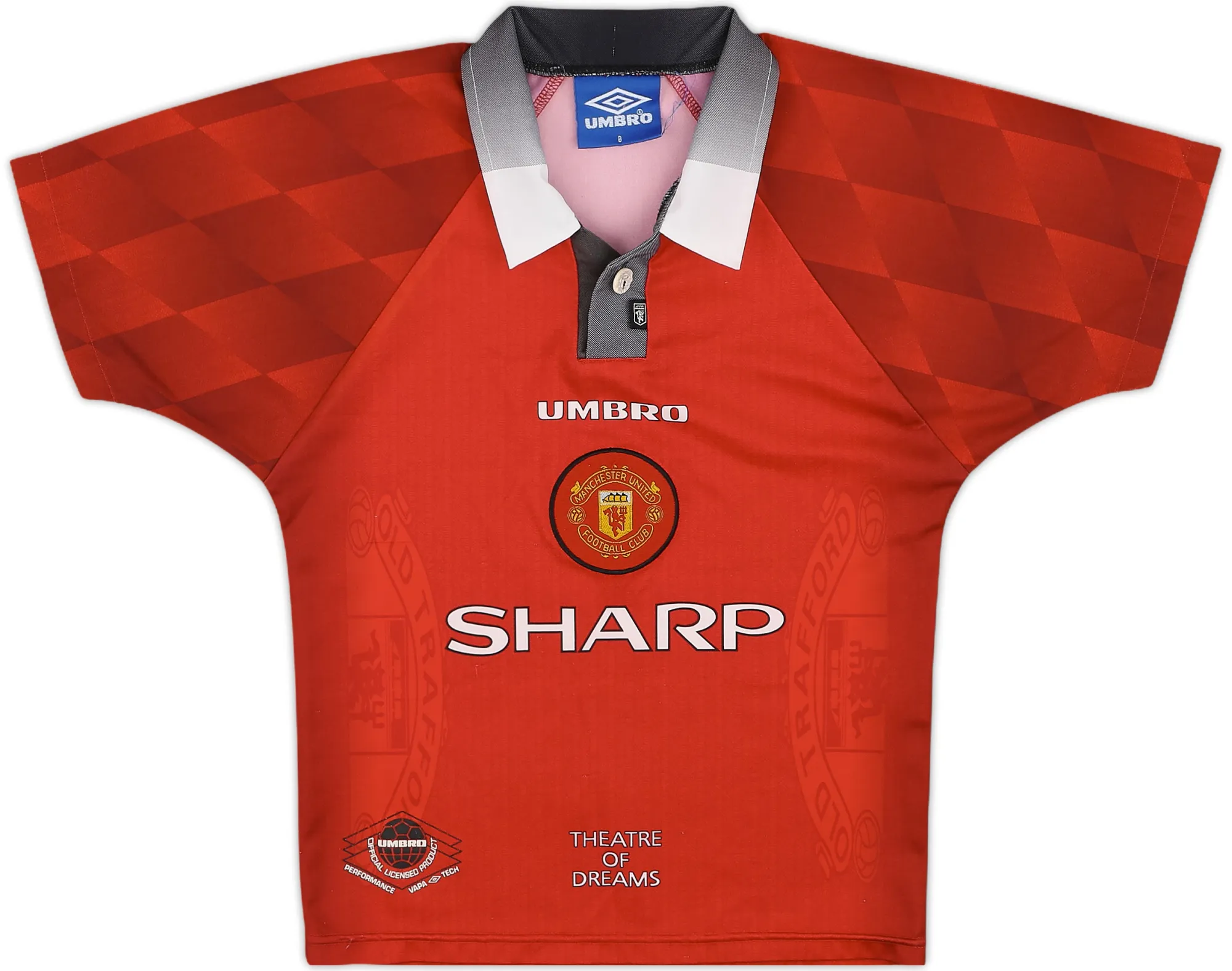 Umbro Manchester United Boys SS Home Shirt 1996/98