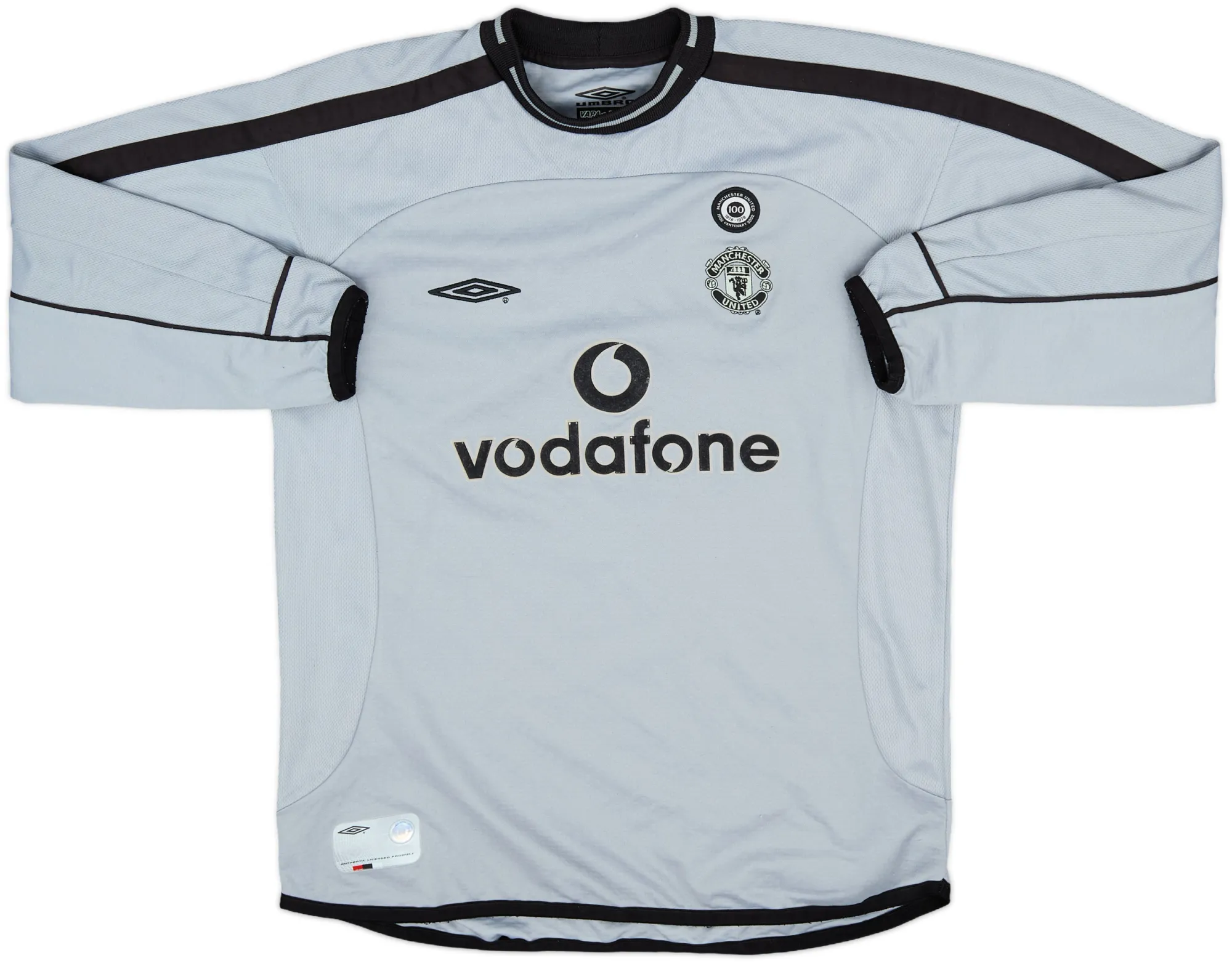 Umbro Manchester United Boys LS Goalkeeper Home Shirt 2001/02