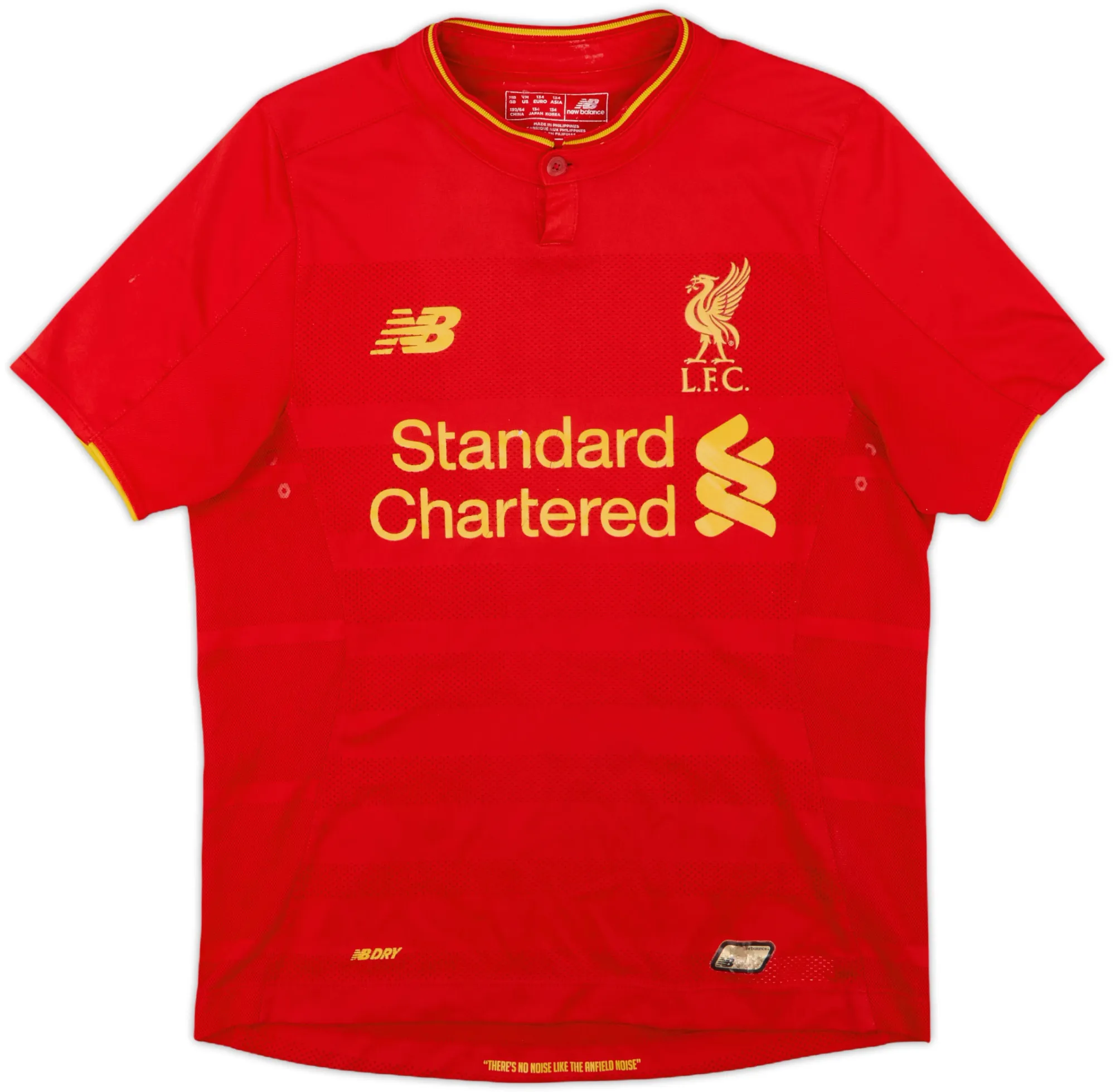 NewBalance Liverpool Boys SS Home Shirt 2016/17