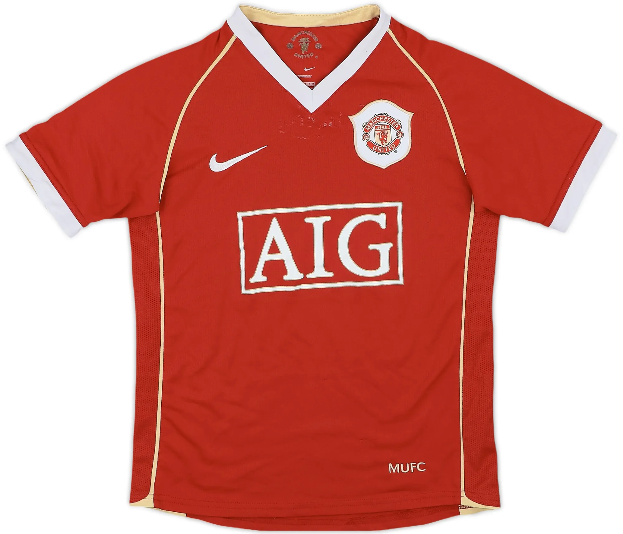 Nike Manchester United Boys SS Home Shirt 2006/07