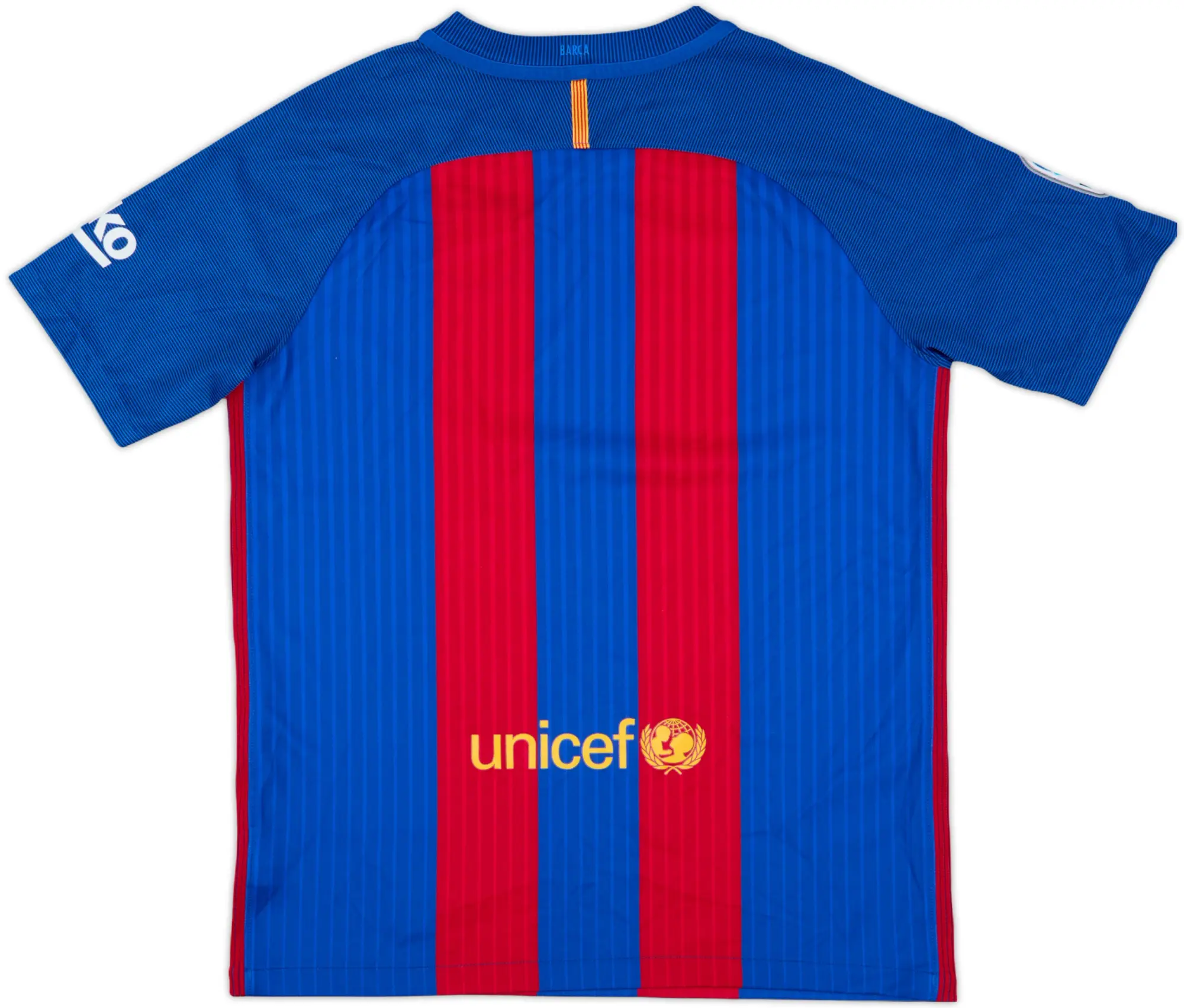 Nike Barcelona Boys SS Home Shirt 2016/17