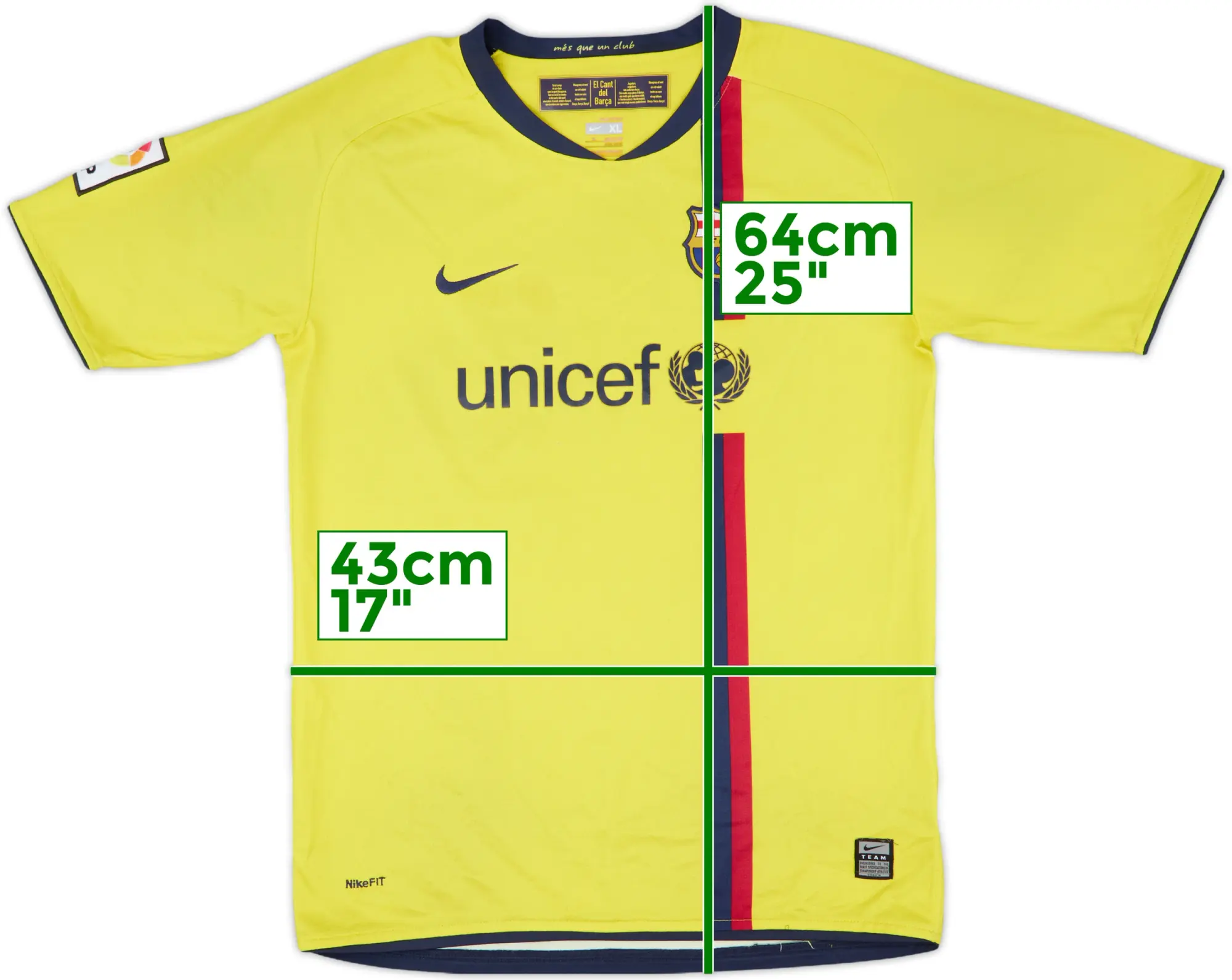 Nike Barcelona Boys SS Away Shirt 2008/10
