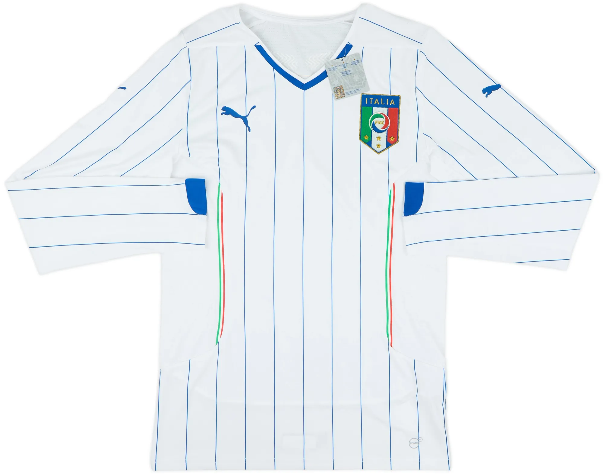 Puma Italy Mens LS Player Issue Away Shirt 2014