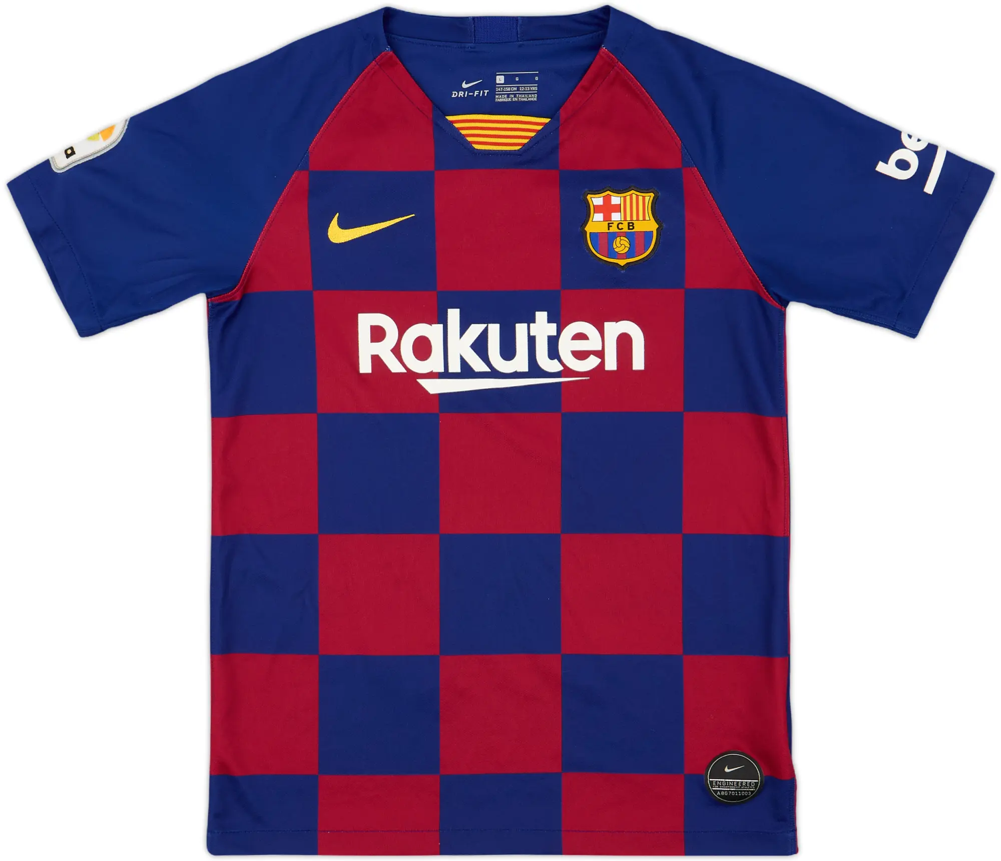 Nike Barcelona Boys SS Home Shirt 2019/20