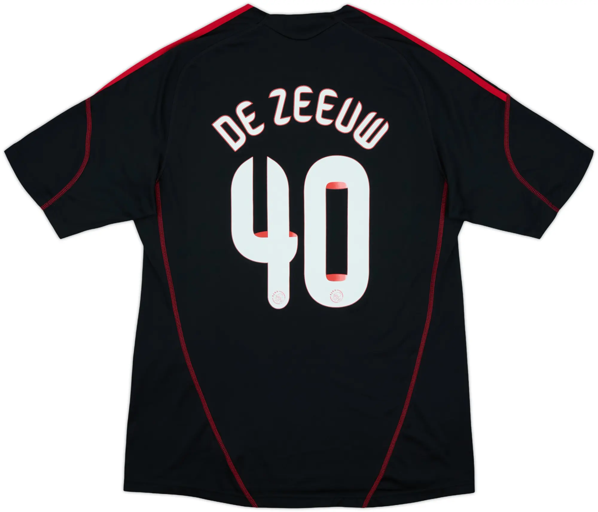 2009-10 Ajax Away Shirt de Zeeuw #40 - 8/10 - (L)