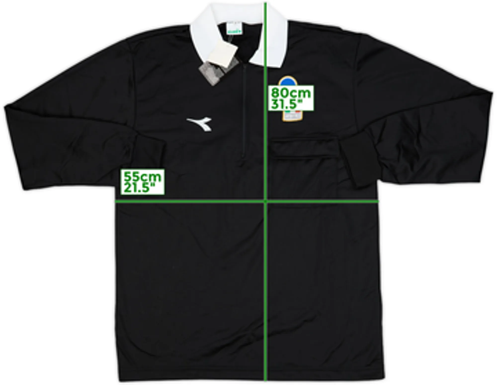 Diadora Italy Mens LS Home Shirt 1990