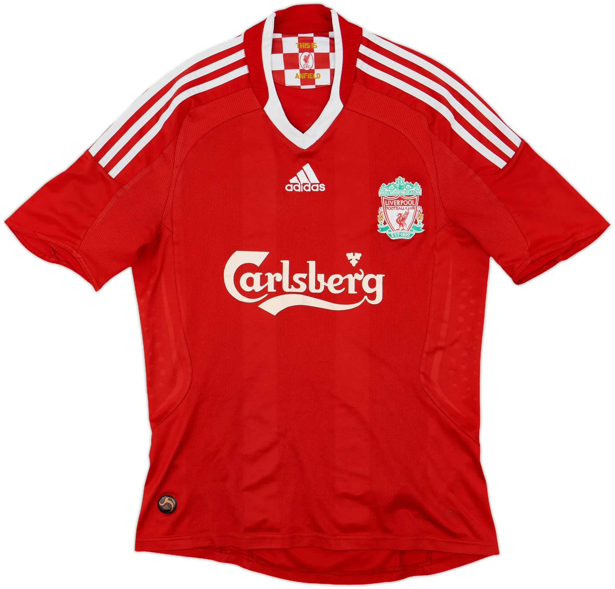 adidas Liverpool Mens SS Home Shirt 2008/10