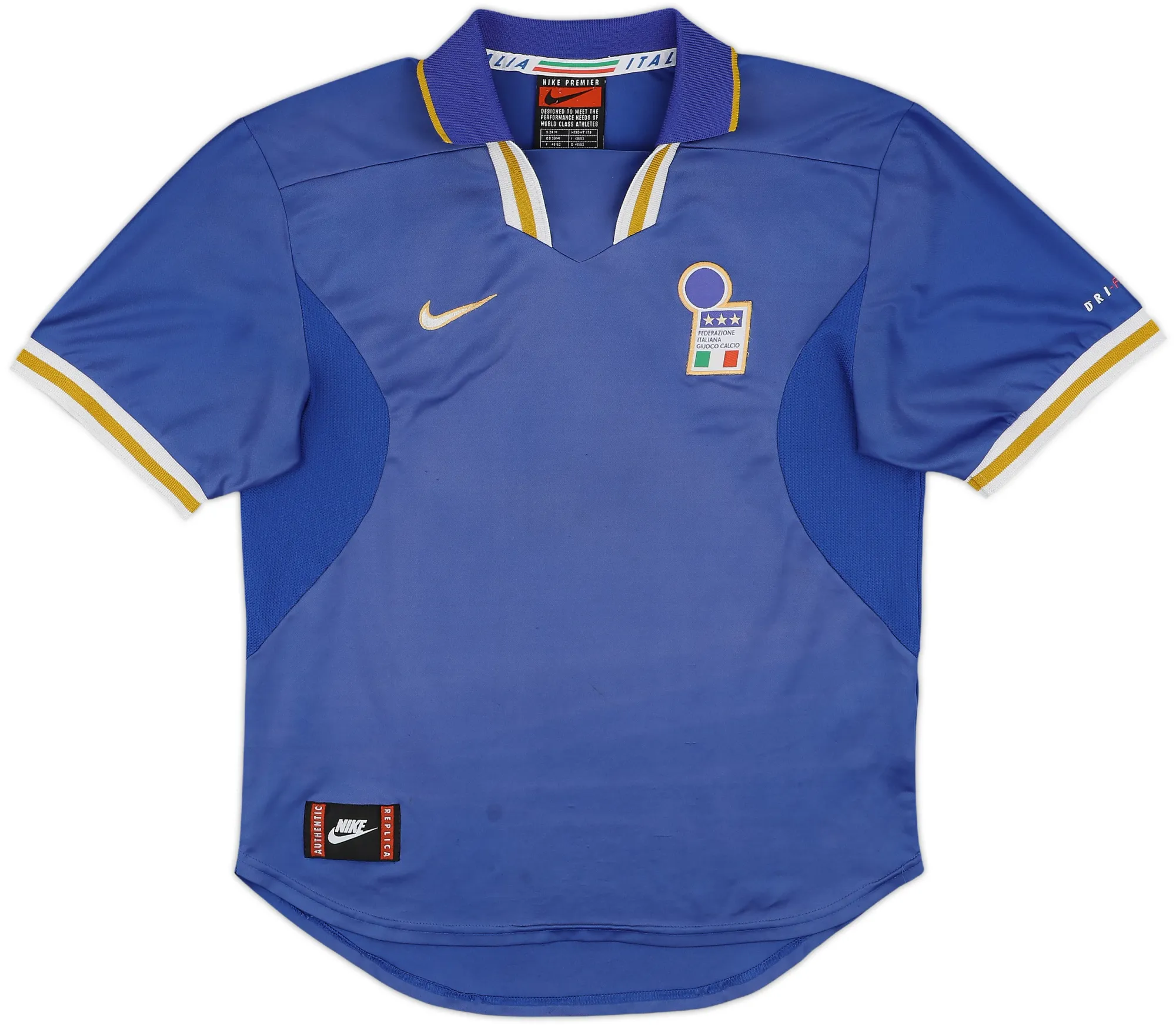 Nike Italy Mens SS Home Shirt 1996