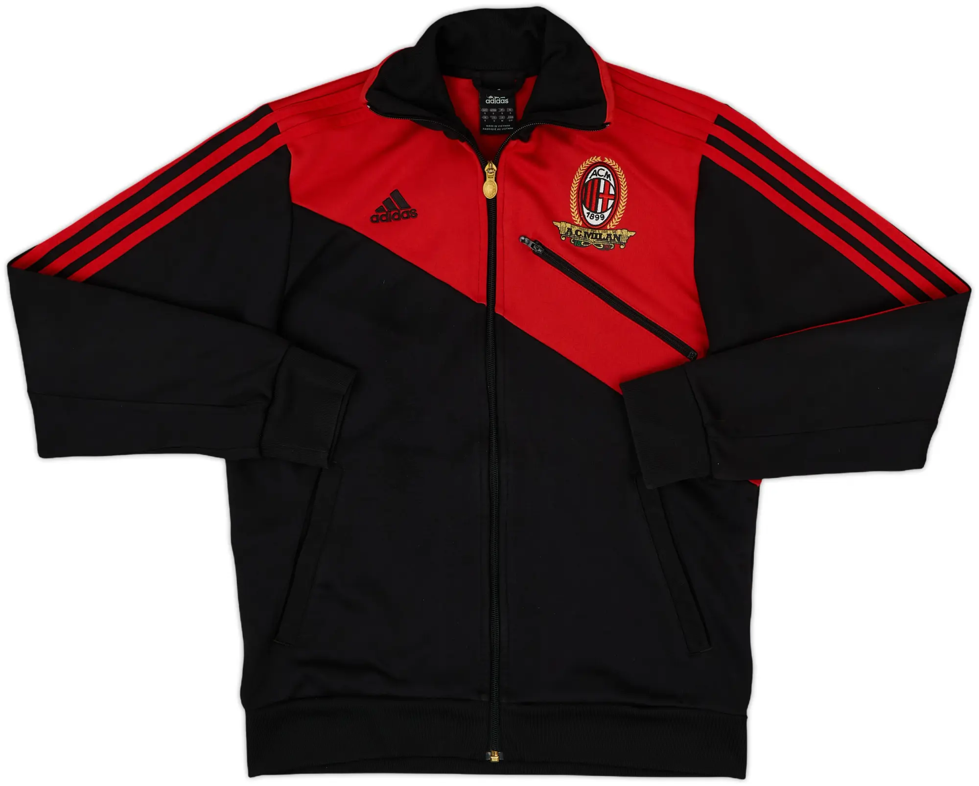 2010-11 AC Milan adidas Track Jacket - 8/10 - (S)