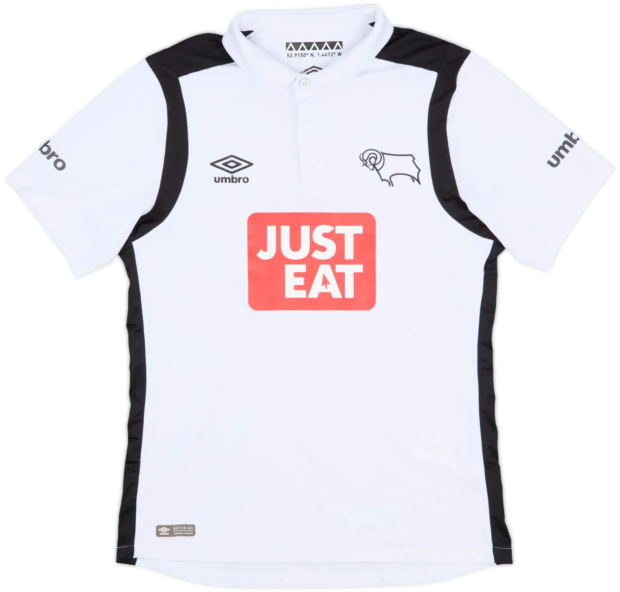 Umbro Derby County Mens SS Home Shirt 2016/17