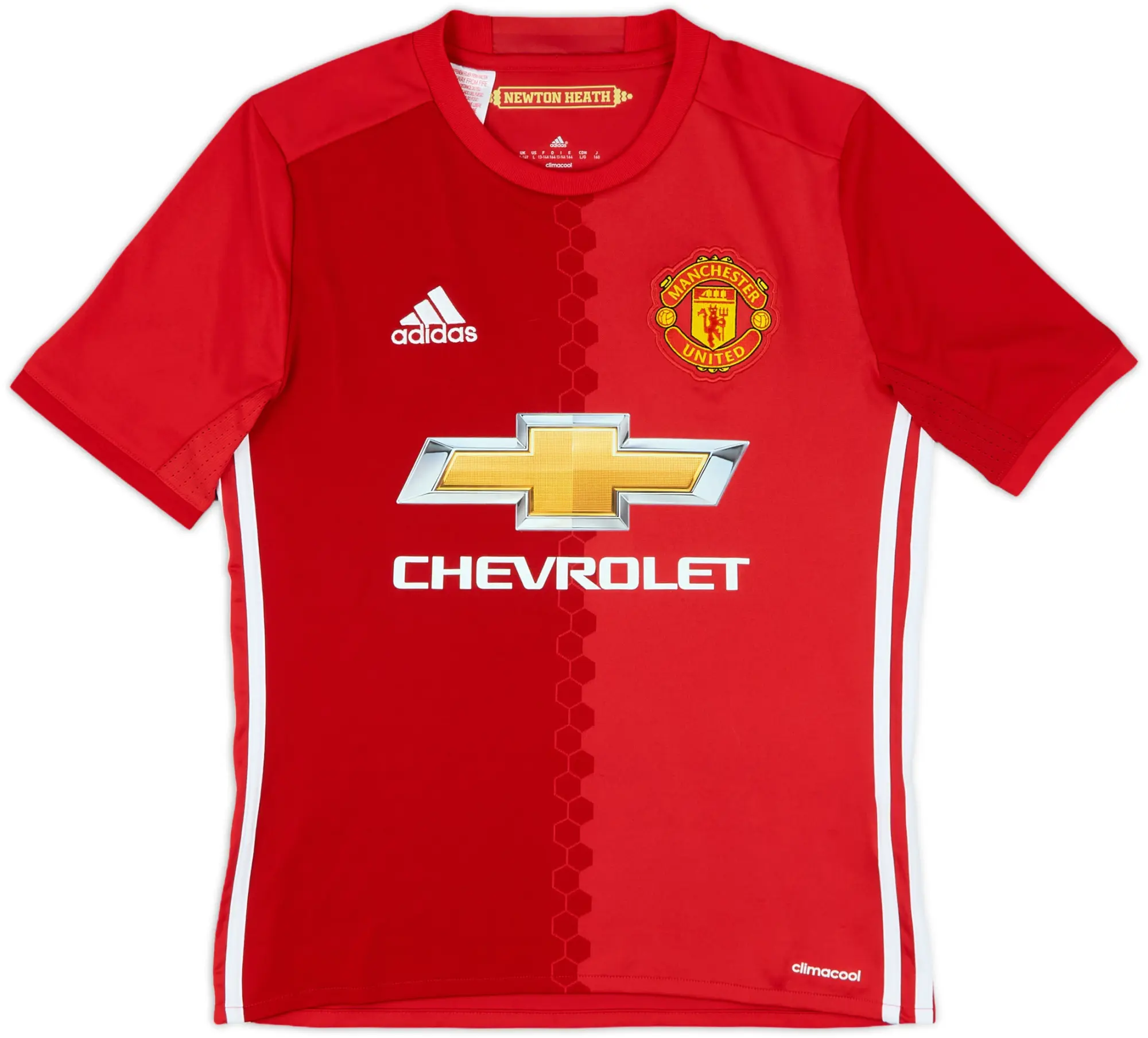 adidas Manchester United Boys SS Home Shirt 2016/17