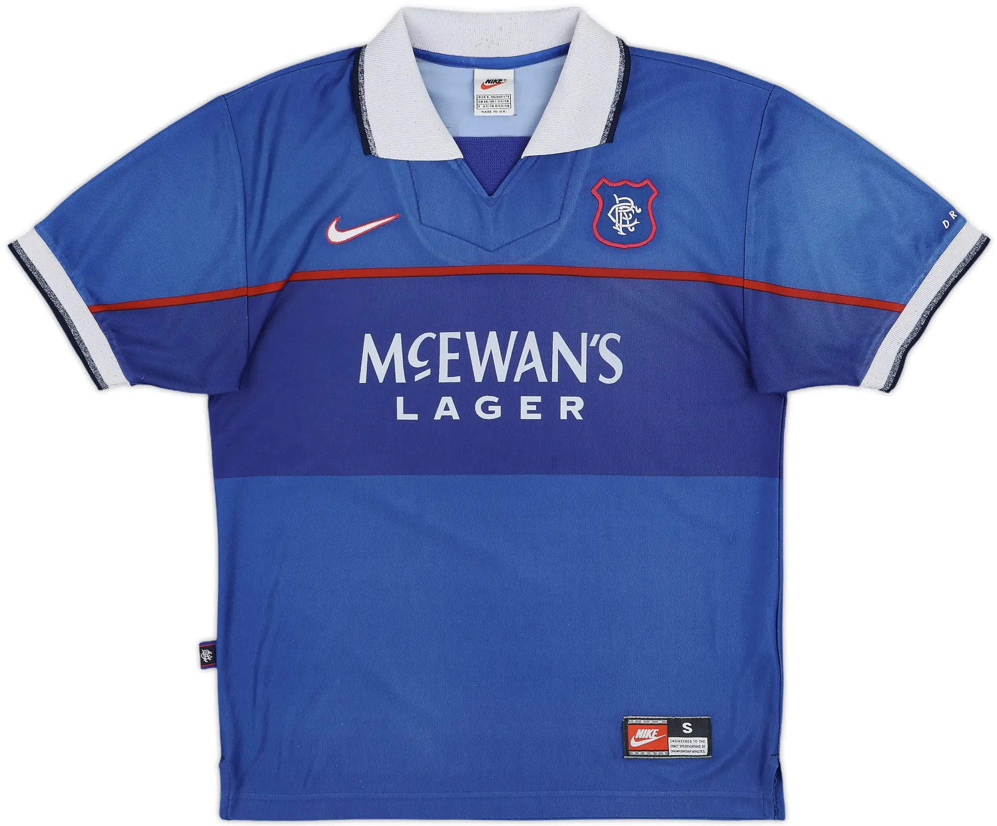 Nike Rangers Mens SS Home Shirt 1997/99