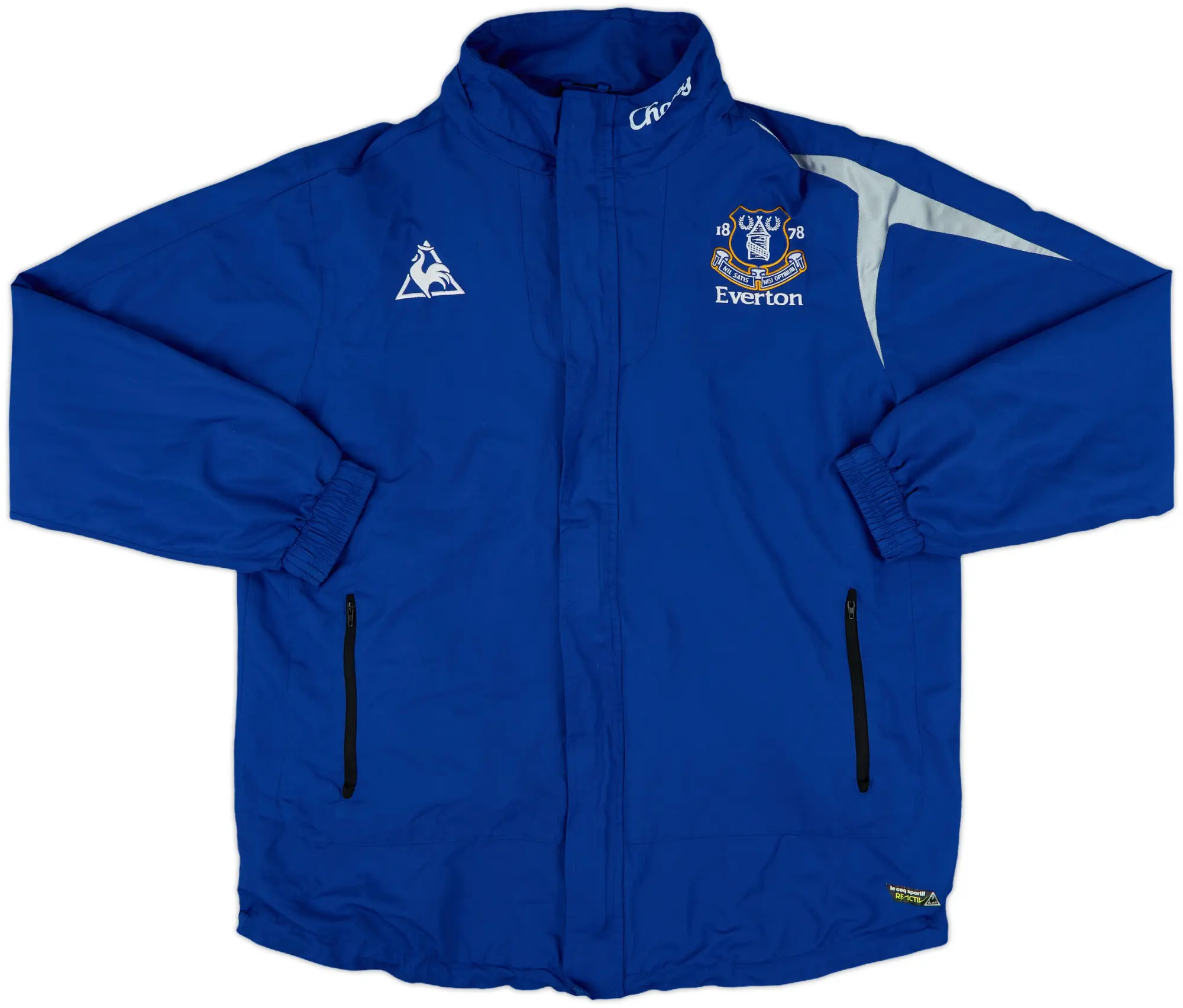 2011-12 Everton Le Coq Sportif Hooded Rain Jacket - 8/10 - (L)