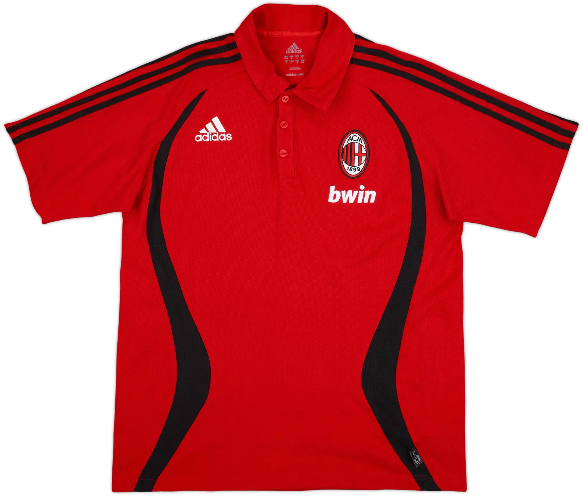 2006-07 AC Milan adidas Polo Shirt - 9/10 - (M)
