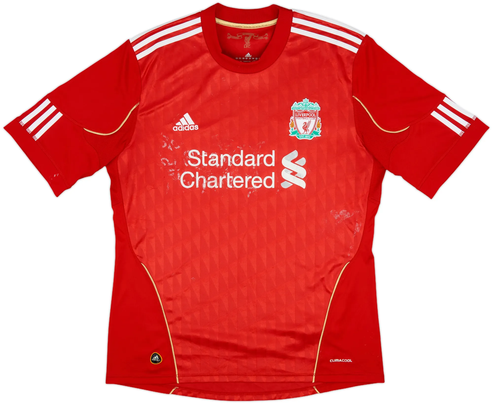 adidas Liverpool Mens SS Home Shirt 2010/12