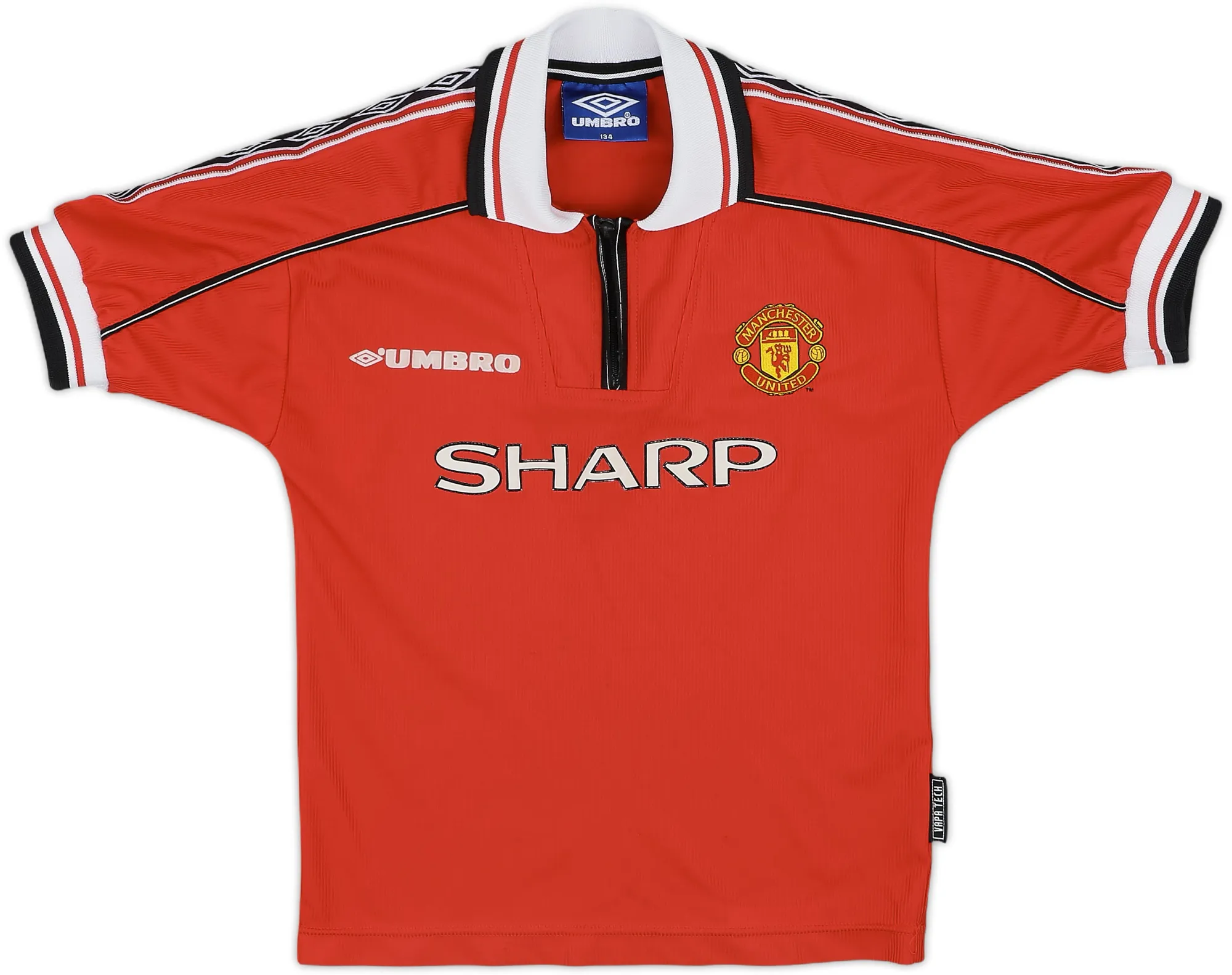 Umbro Manchester United Boys SS Home Shirt 1998/00