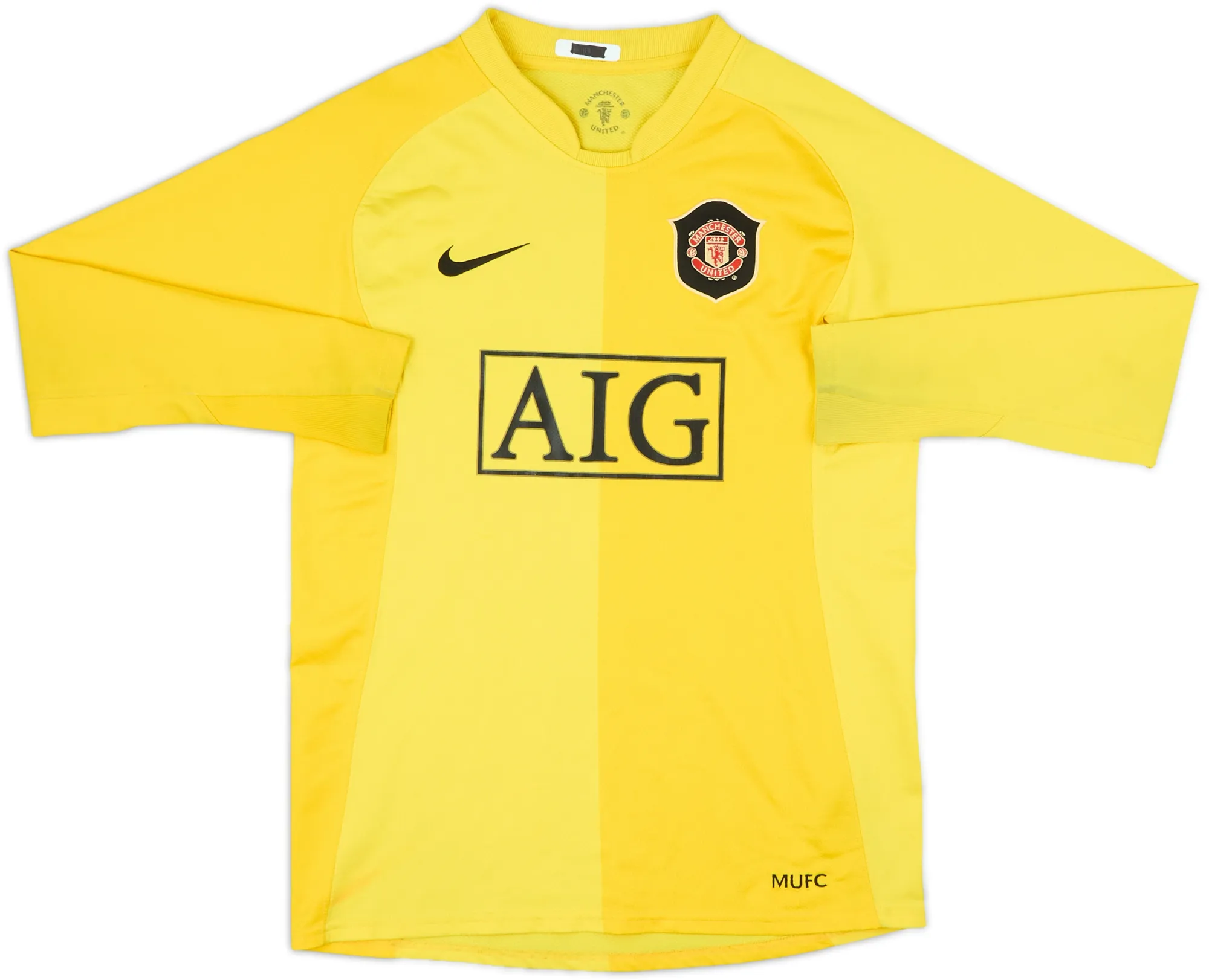 Nike Manchester United Boys LS Goalkeeper Home Shirt 2006/07