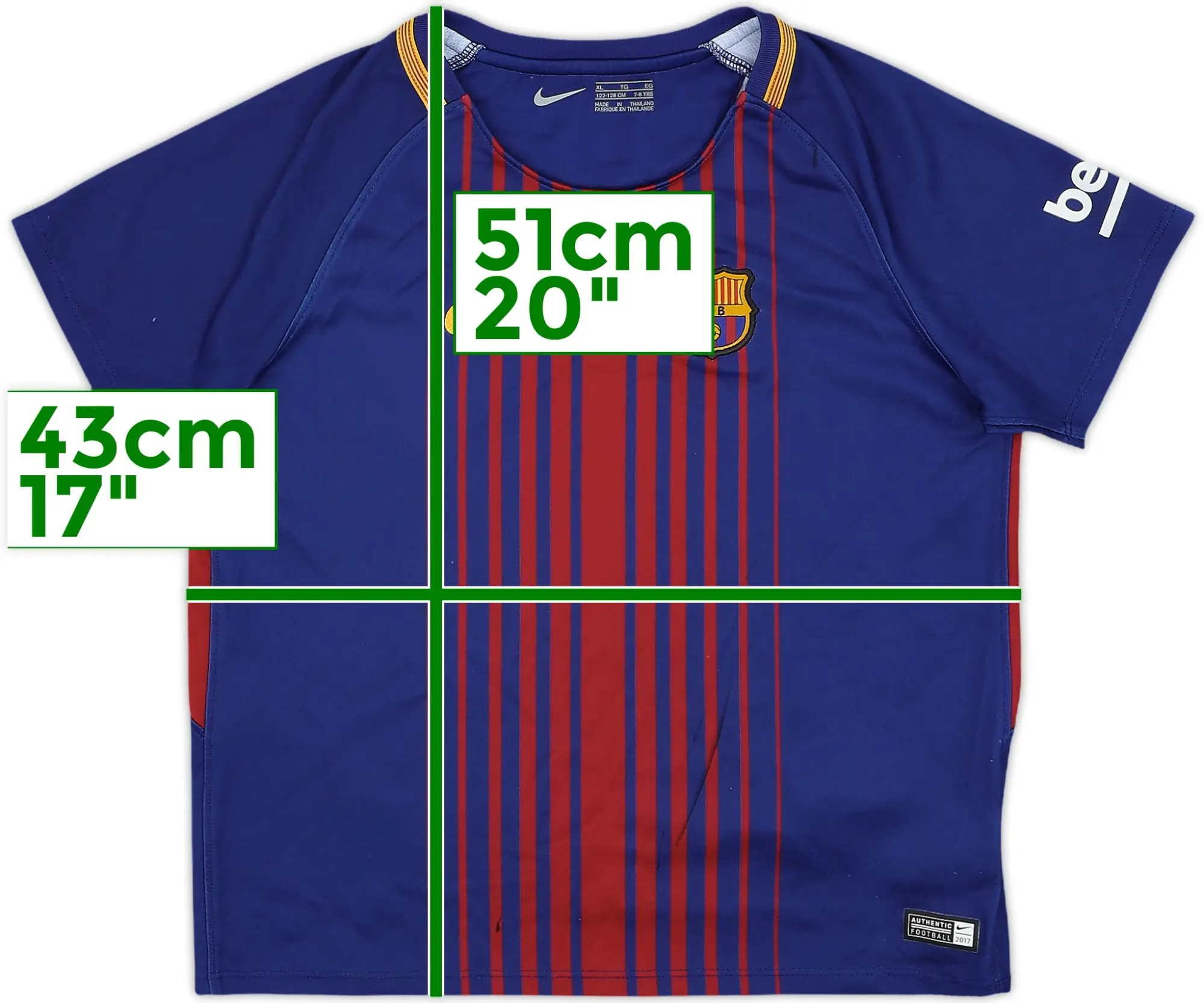 Nike Barcelona Mens SS Home Shirt 2017/18