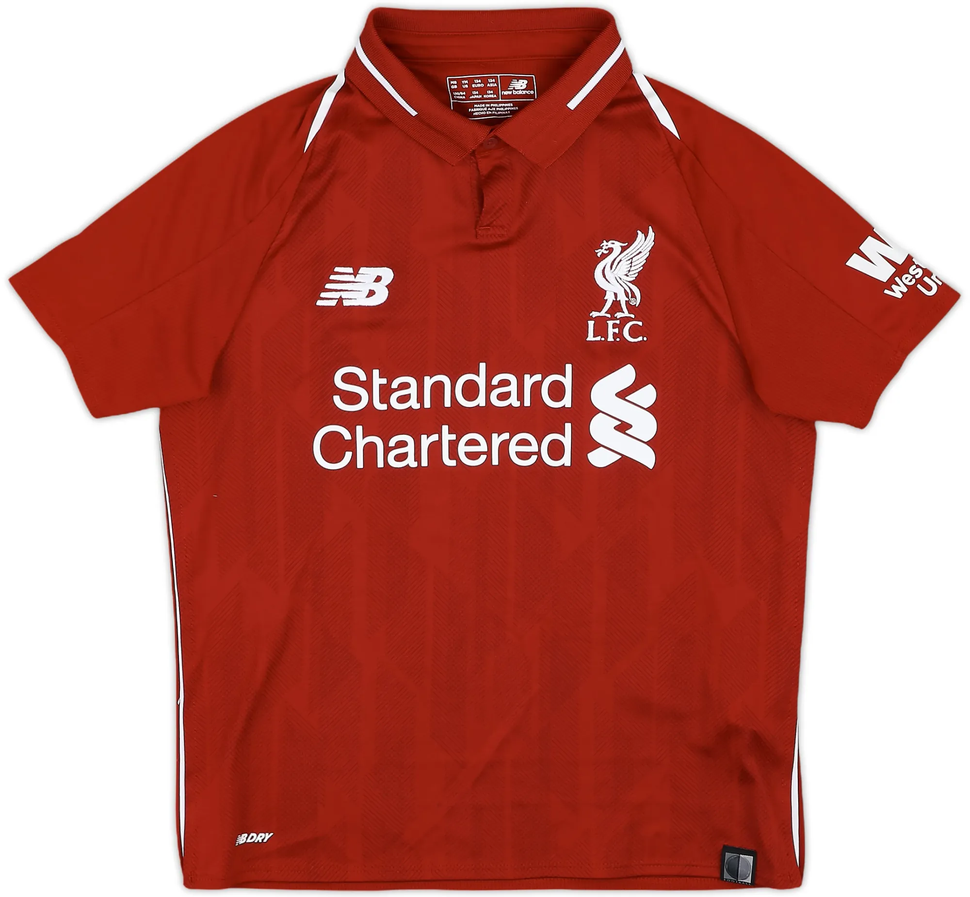 NewBalance Liverpool Boys SS Home Shirt 2018/19
