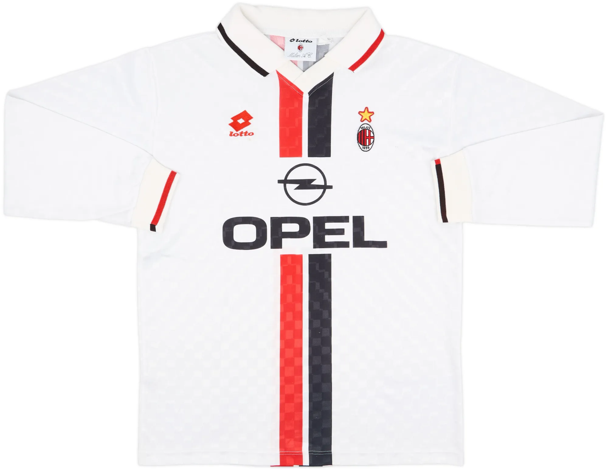 Lotto AC Milan Mens LS Away Shirt 1995/96