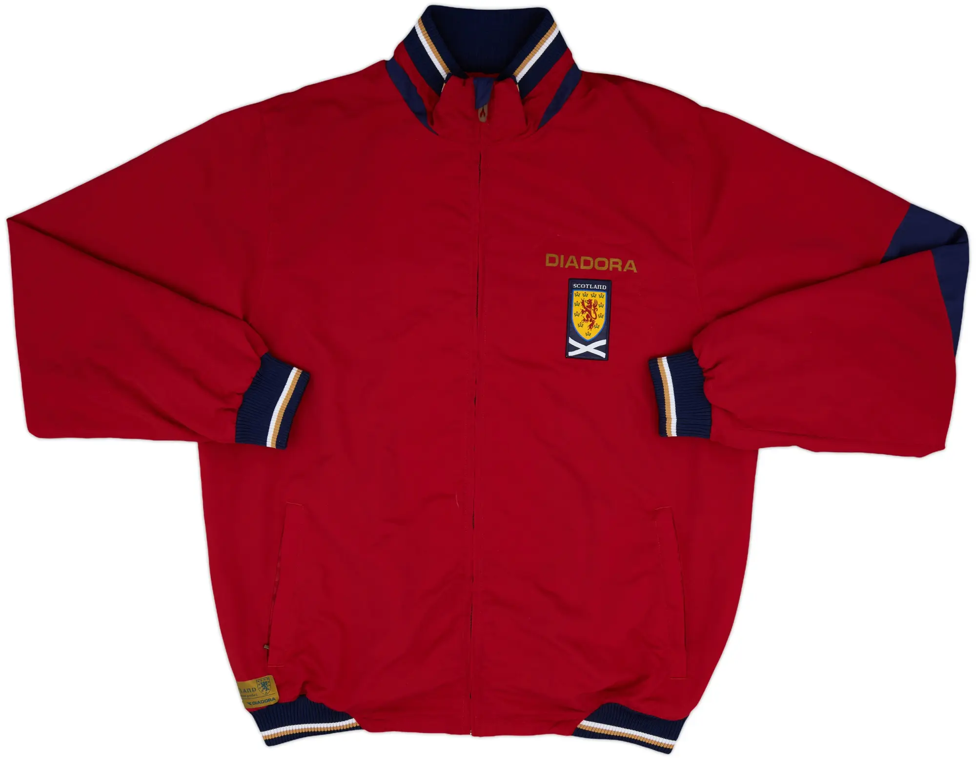 2007-08 Scotland Diadora Track Jacket - 8/10 - (XL)