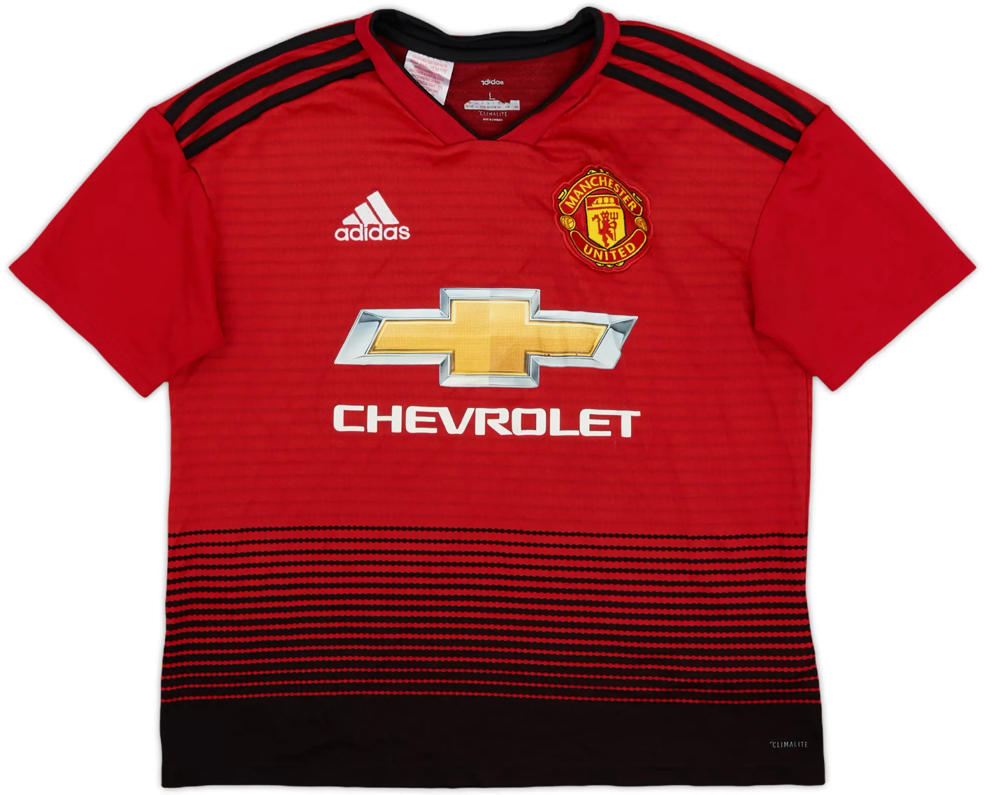adidas Manchester United Boys SS Home Shirt 2018/19