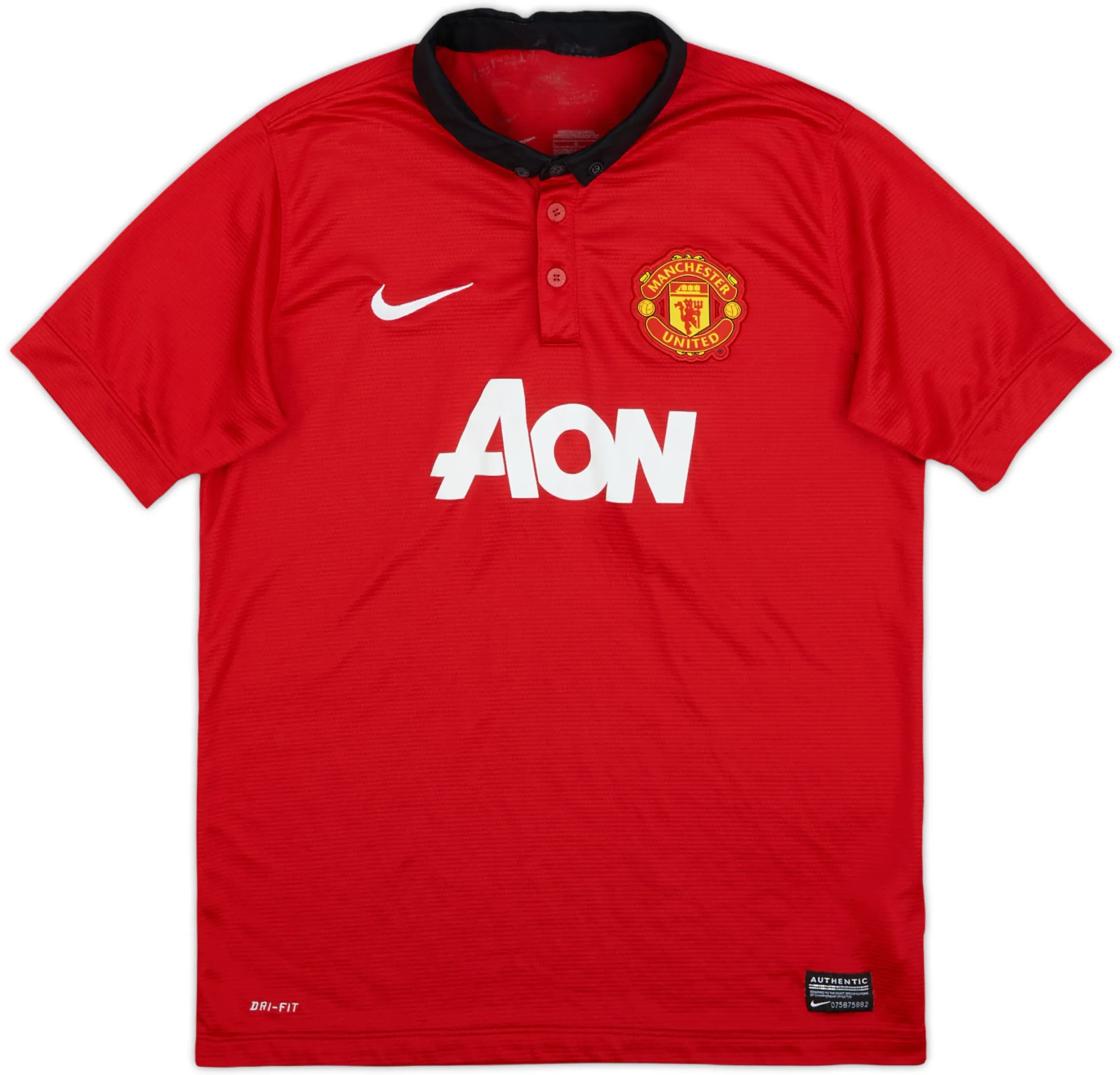 Nike Manchester United Boys SS Home Shirt 2013/14