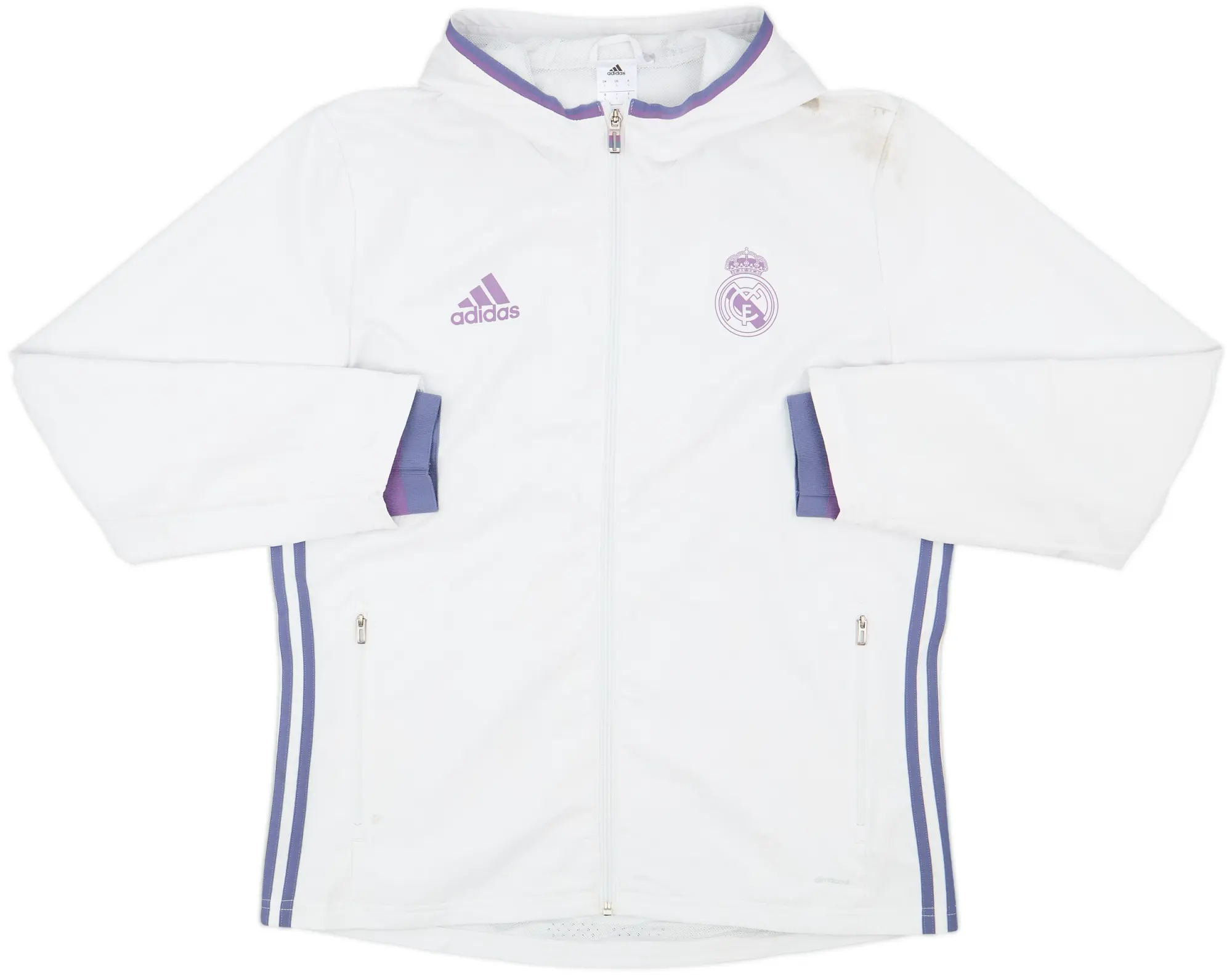 2016-17 Real Madrid adidas Hooded Track Jacket - 6/10 - (L)