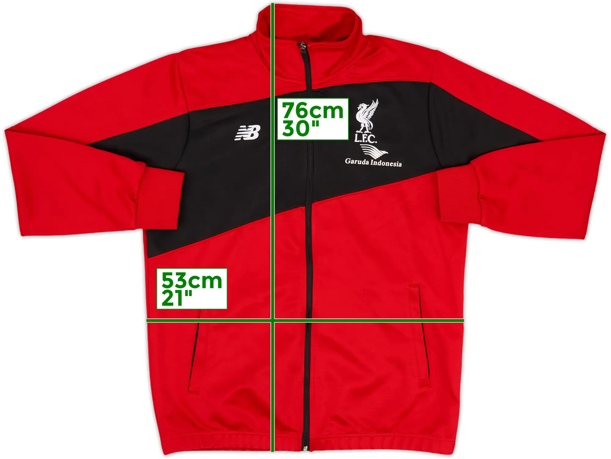 2015-16 Liverpool New Balance Track Jacket - 8/10 - (L)